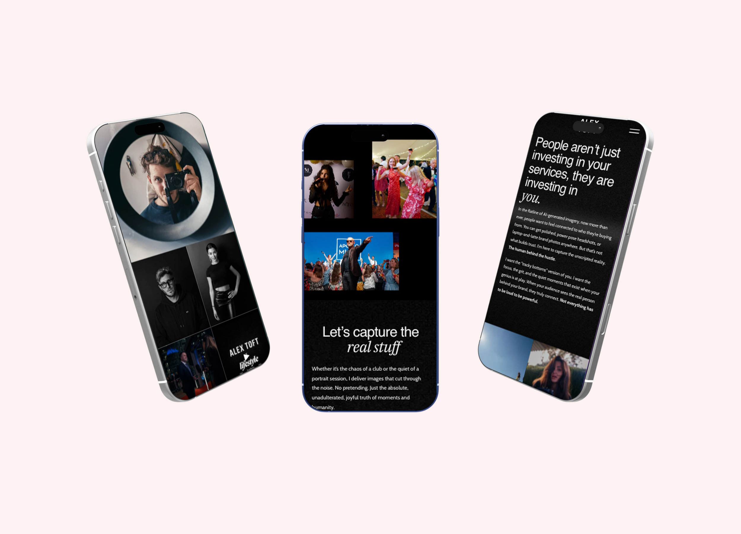 Woman using a desktop computer with a monitor displaying website content and copywriting blueprint, decorated with a vase of yellow flowers.