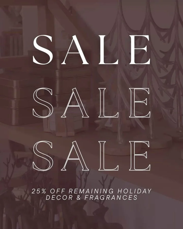 We&rsquo;ve officially entered the final few shopping days for 2025 🤍

Since opening in 2020, SMI has shut down each year from Christmas through New Year&rsquo;s as a much needed escape from all the chaos of small business life. 

This tradition is 