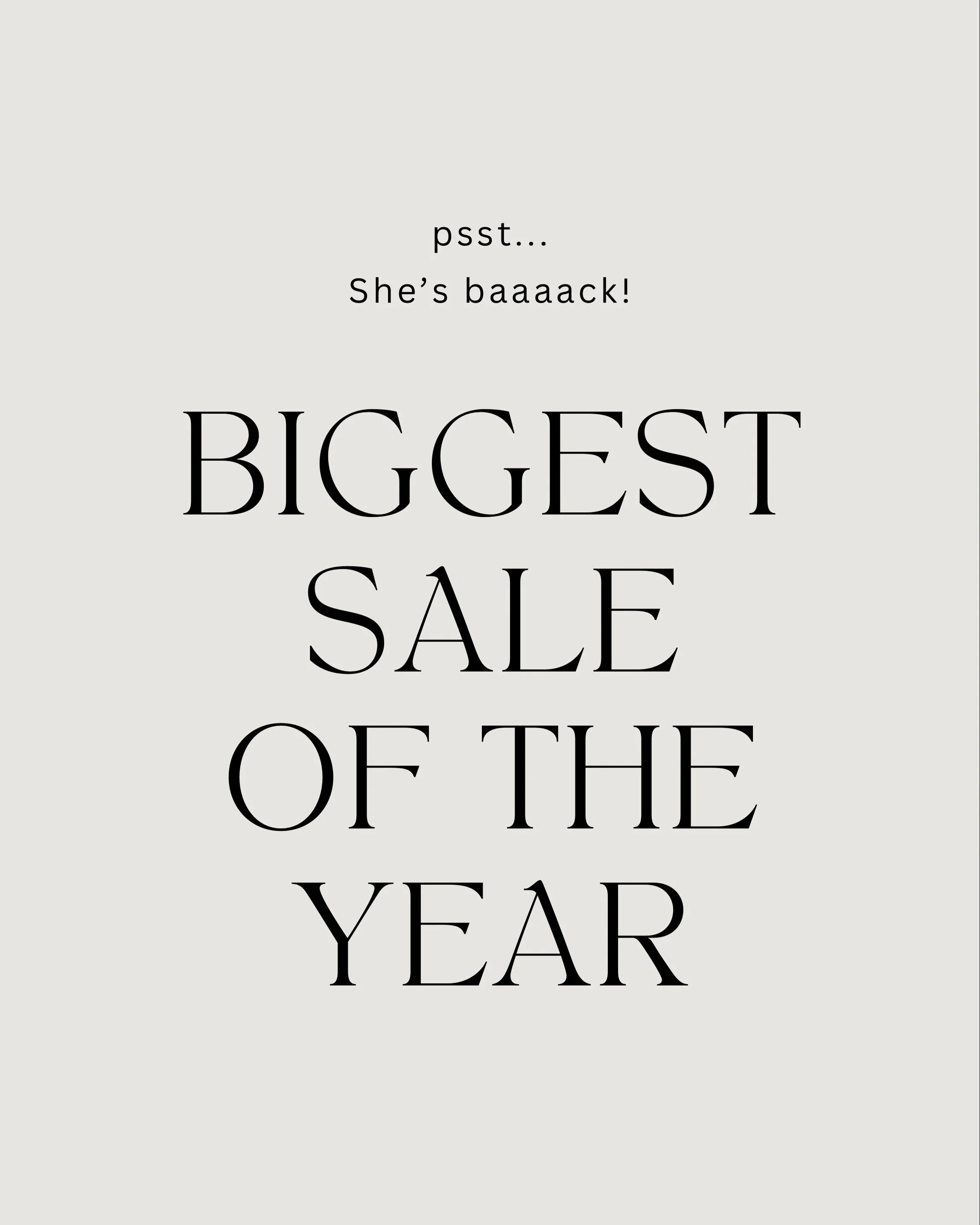 Sale Day &mdash; BEST DAY 

Your favorite days of the year are coming back better than ever.

✨SMI Annual Warehouse Sale✨
Two days of deals, discounts, and designer finds at unbelievable prices.

Save the dates and tell your friends! 
Friday, June 12