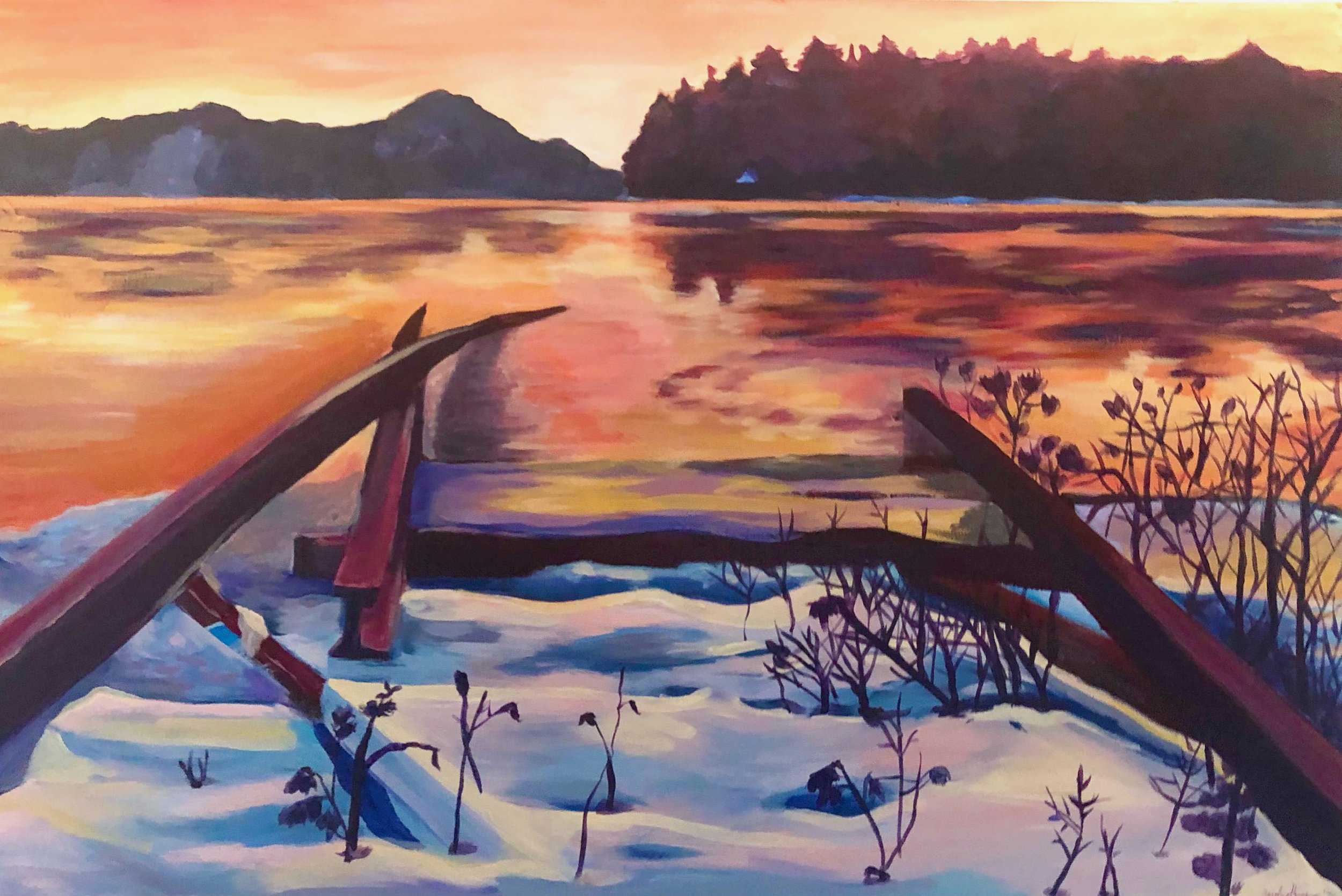 Sunset on Schroon Lake