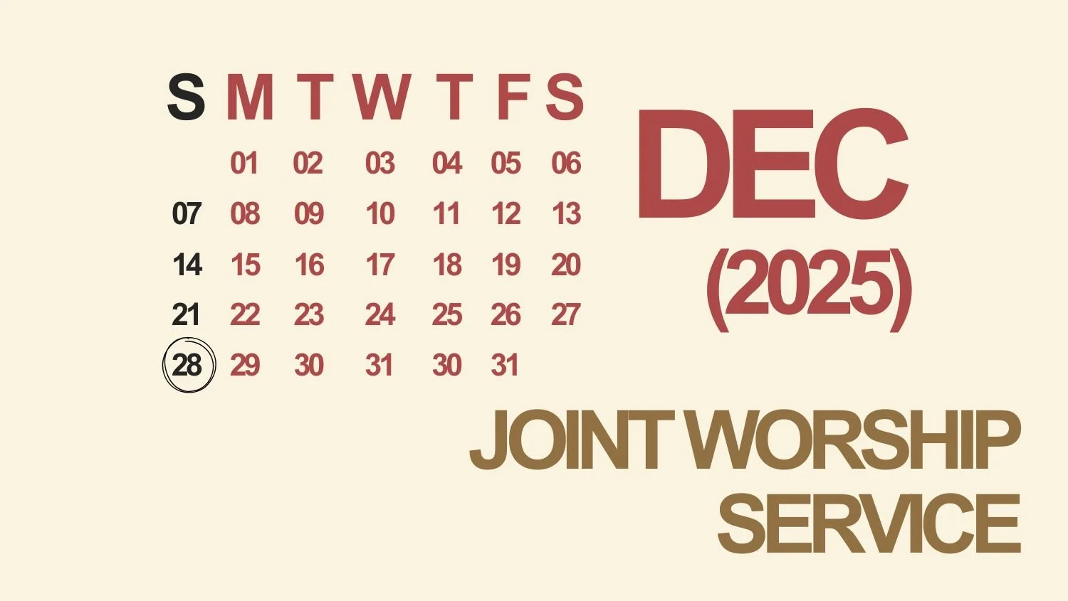 Joint Service with Harbour Fellowship