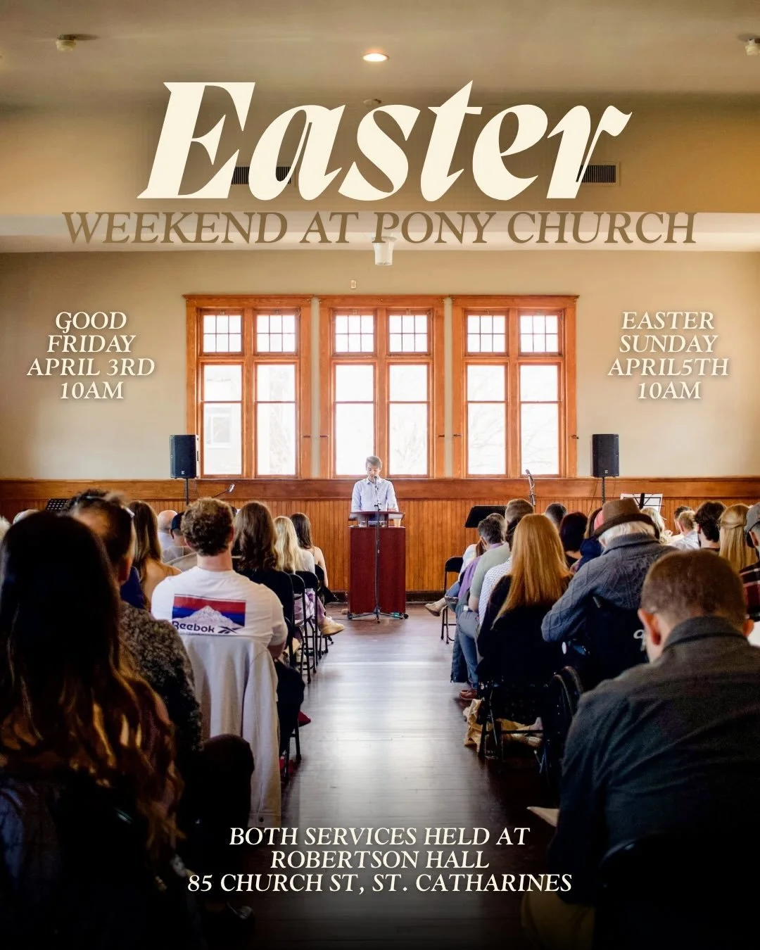 YOU&rsquo;RE INVITED 🕊️
Join us for our Easter services as we celebrate the reason for our hope and remember Christ&rsquo;s death and resurrection!