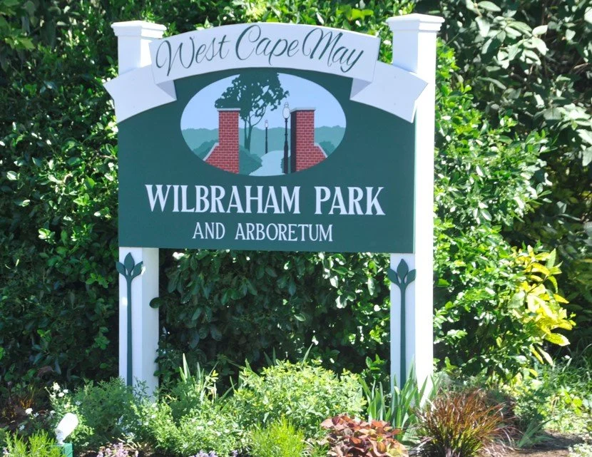 Wilbraham Park and Arboretum sign in West Cape May