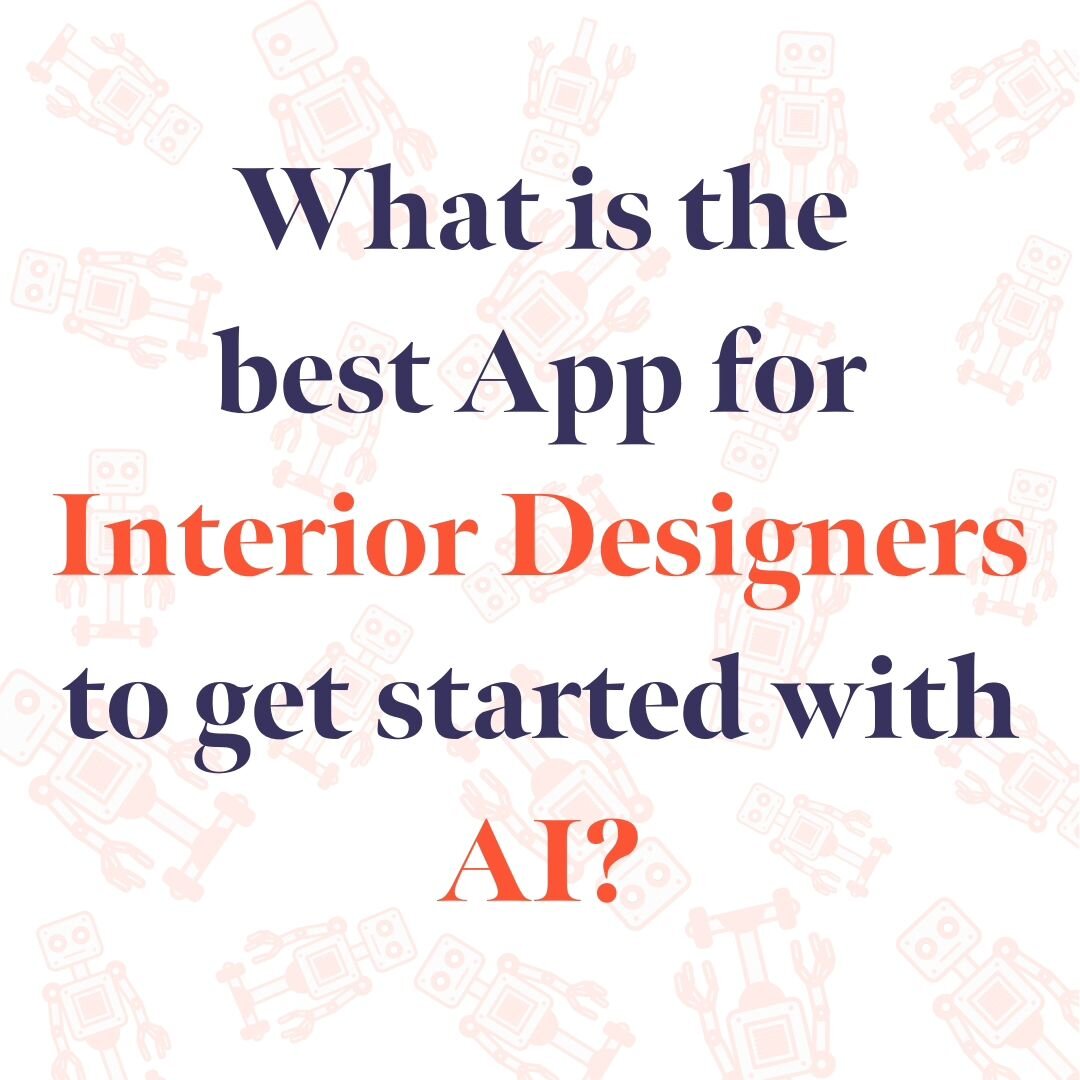 One of the most frequent questions that I get from interior designers about adding AI to their workflow is, &quot;Where do I even get started?&quot;
 My answer is always to start with Chat GPT. 
If your goal is to generate images, then you have 2 lea