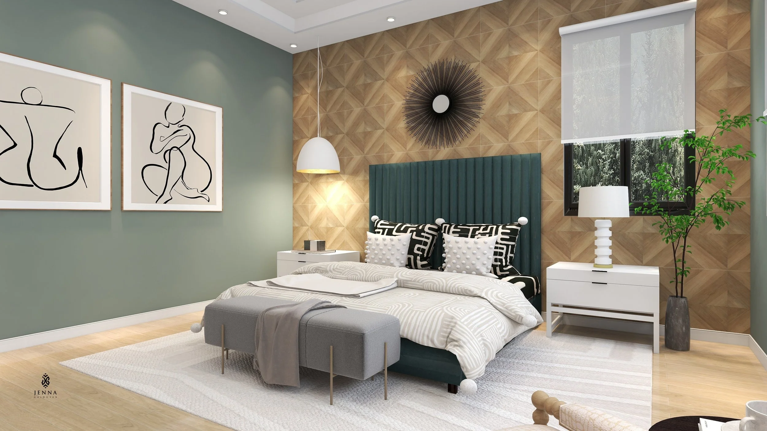 Free shoppable design bedroom concepts- render my room! — Jenna ...