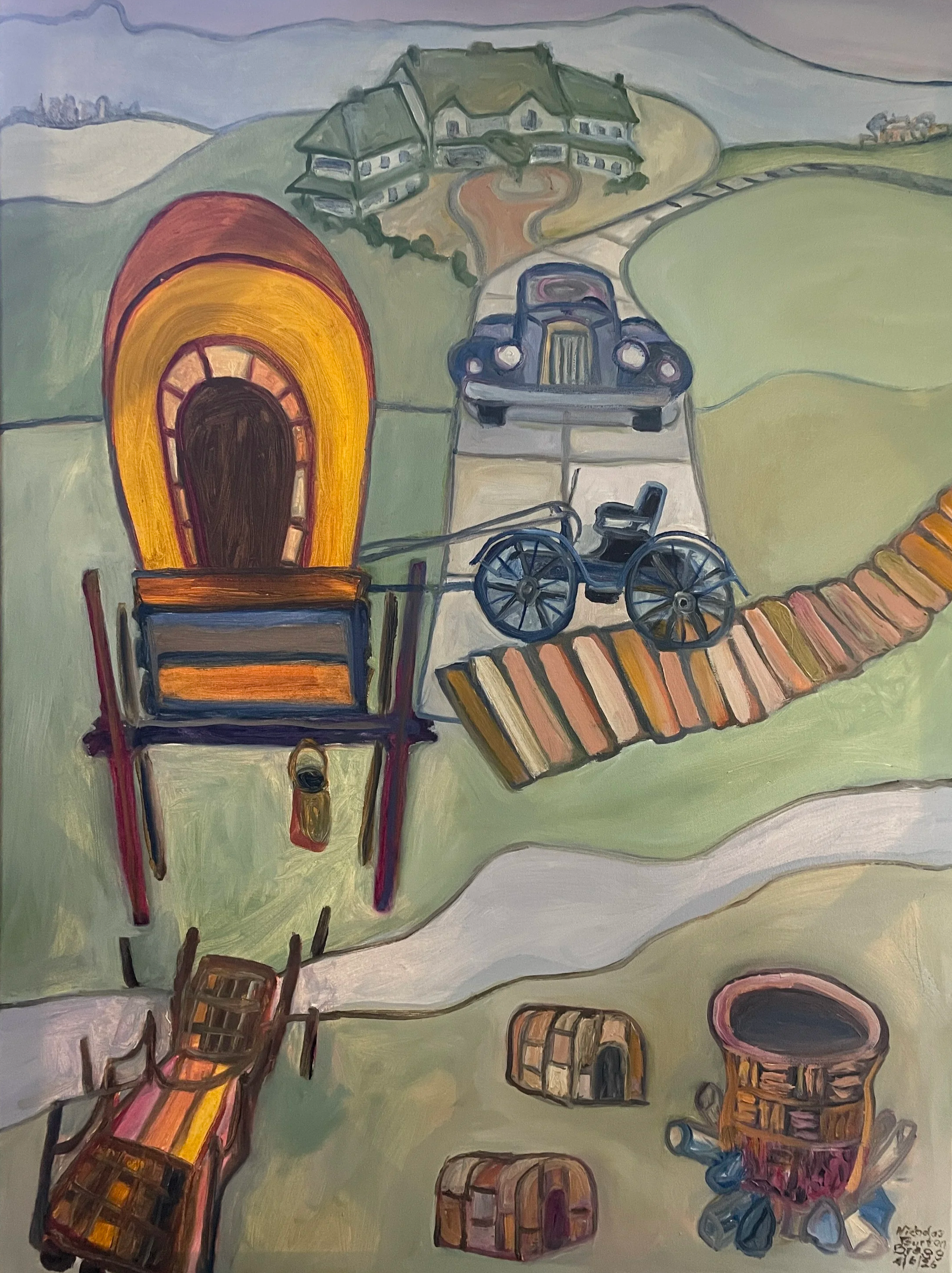 The Great Wagon Road, 2026 (oil on canvas, 40" x 30")