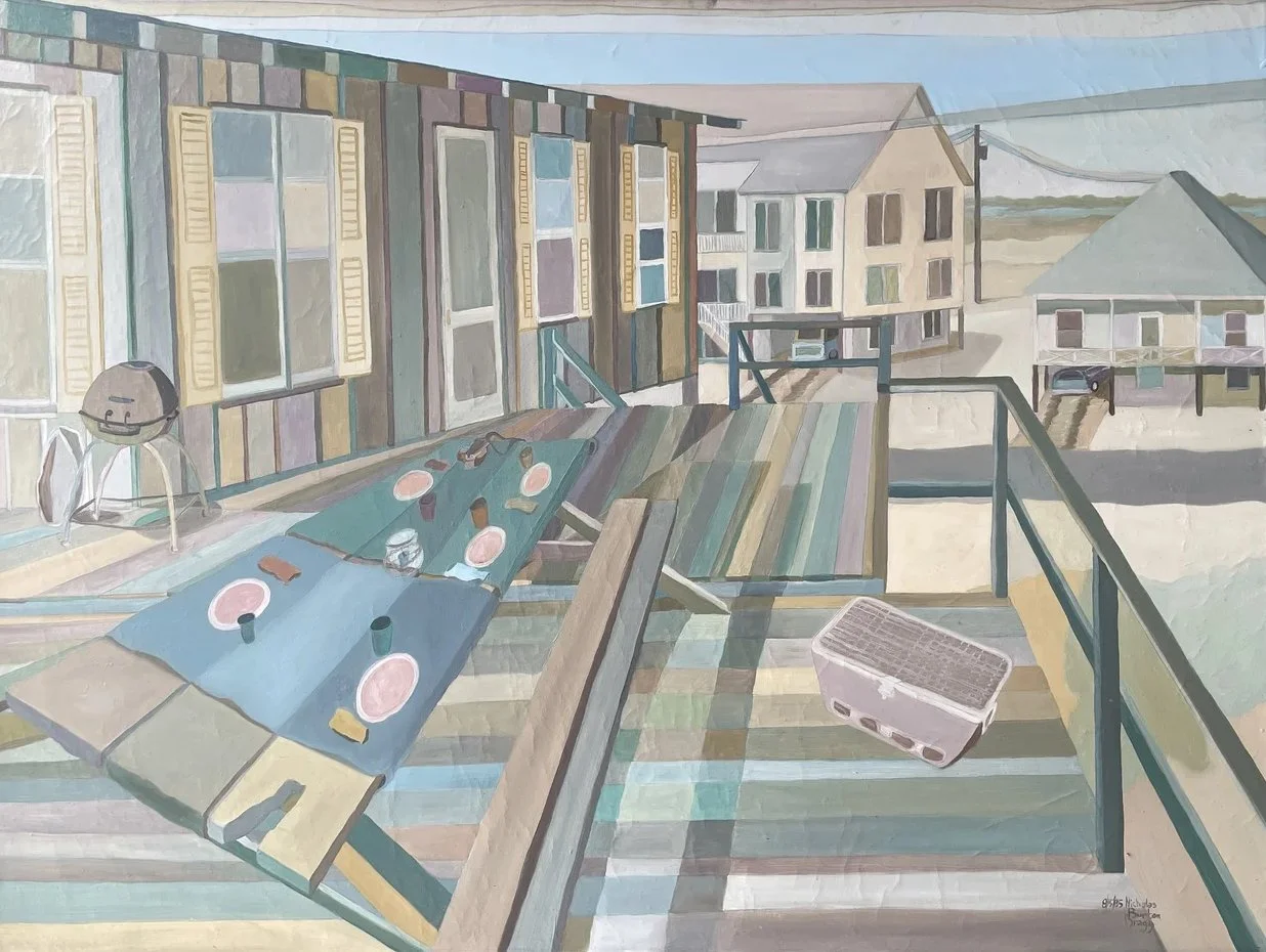 Long Beach  |  1985  |  Oil on canvas  |  39” x 51”  |  $2,500