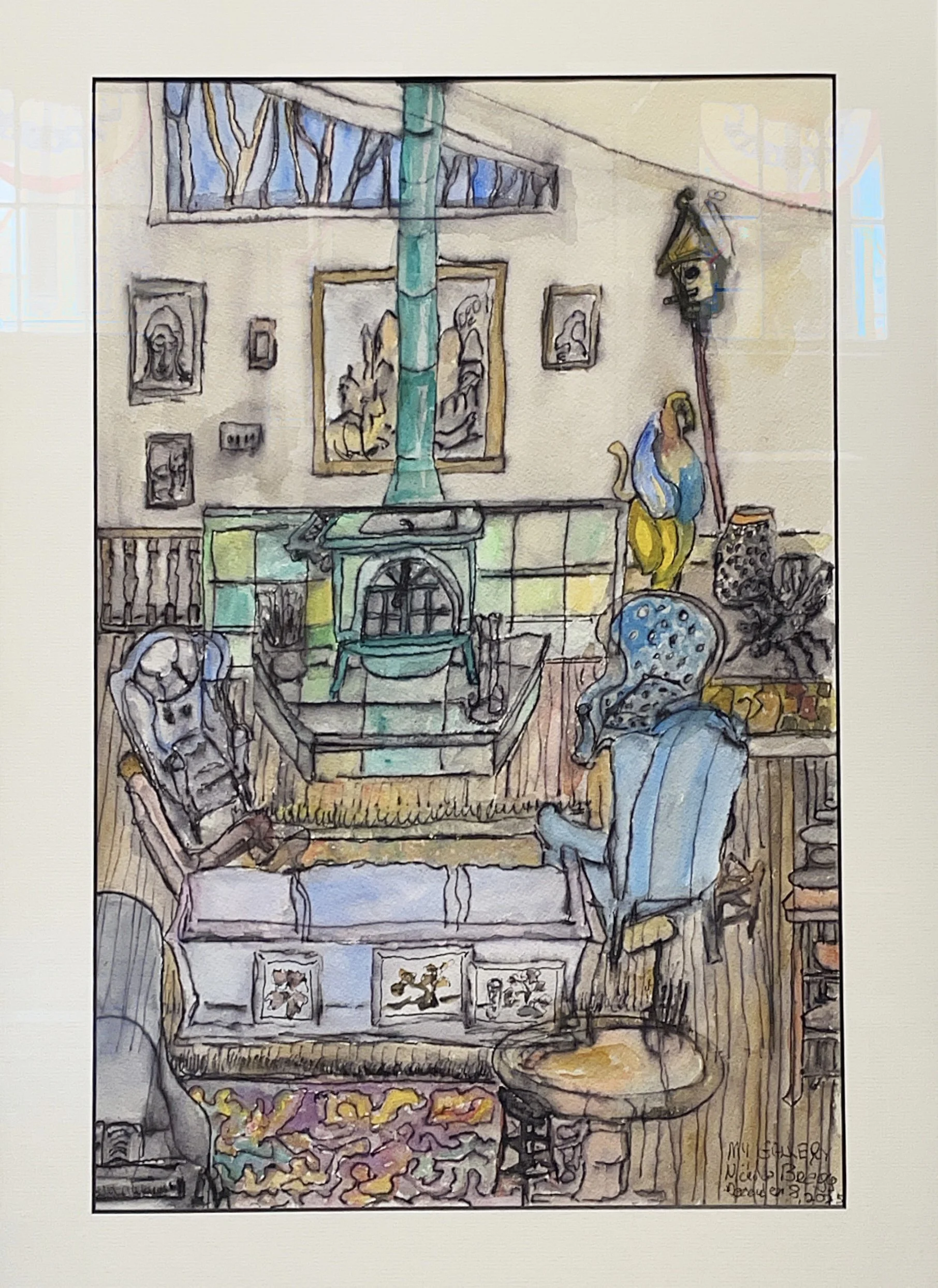 My Gallery (study)  |  Watercolor on Arches Paper  |  24" x 18" framed  |  $1,000