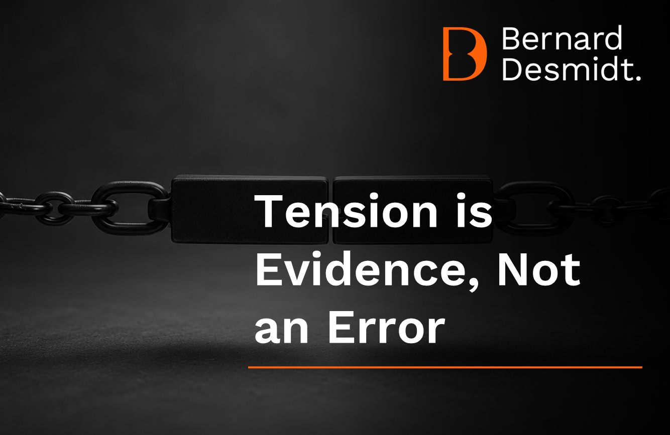 Tension is Evidence, not an Error