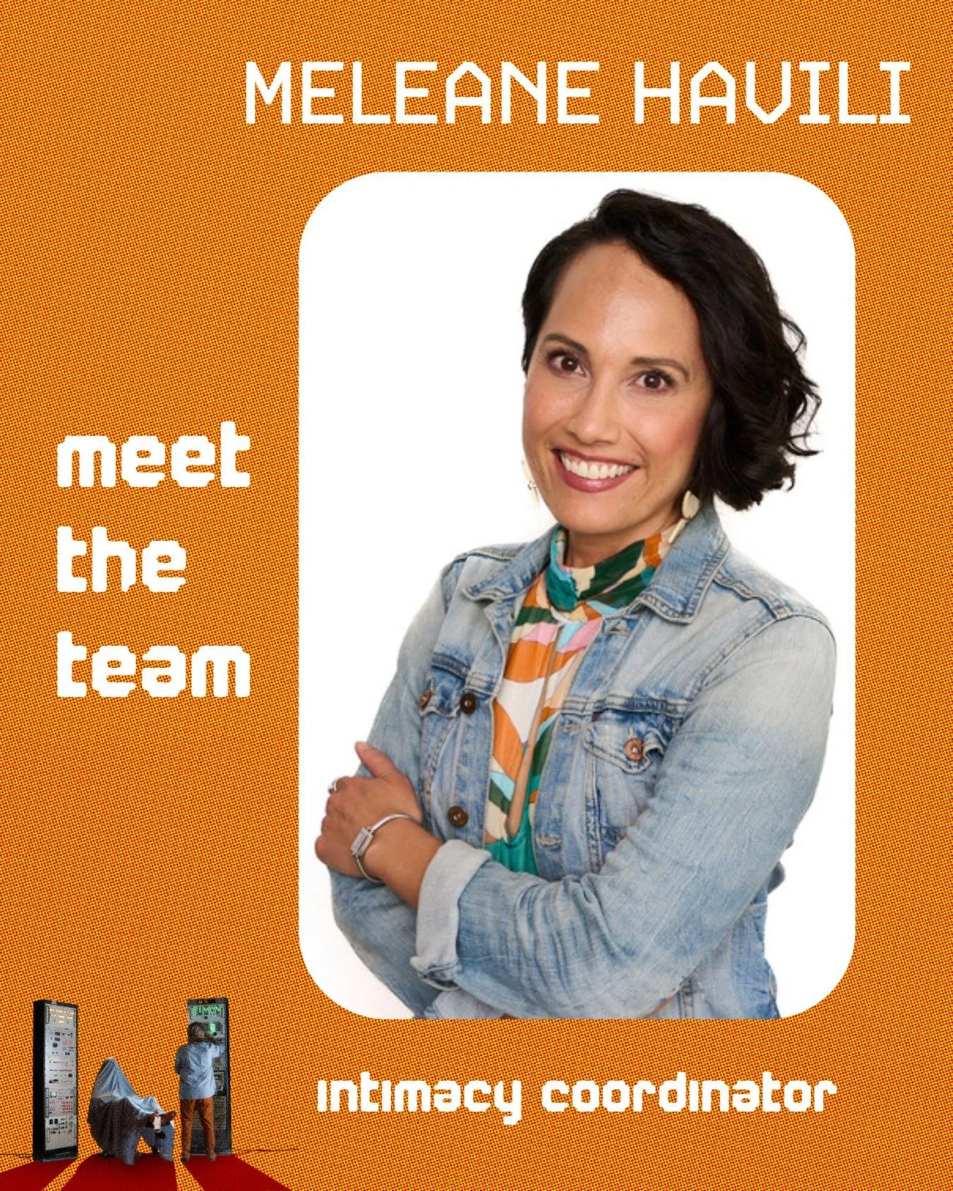 Meleane Havili - our Intimacy Coordinator!

The mashup of Intimacy and comedy is Meleane&rsquo;s jam.  As an Intimacy Coordinator, she has worked on over 50 productions, including commercials, features, micro dramas, shorts, pilots and live performan