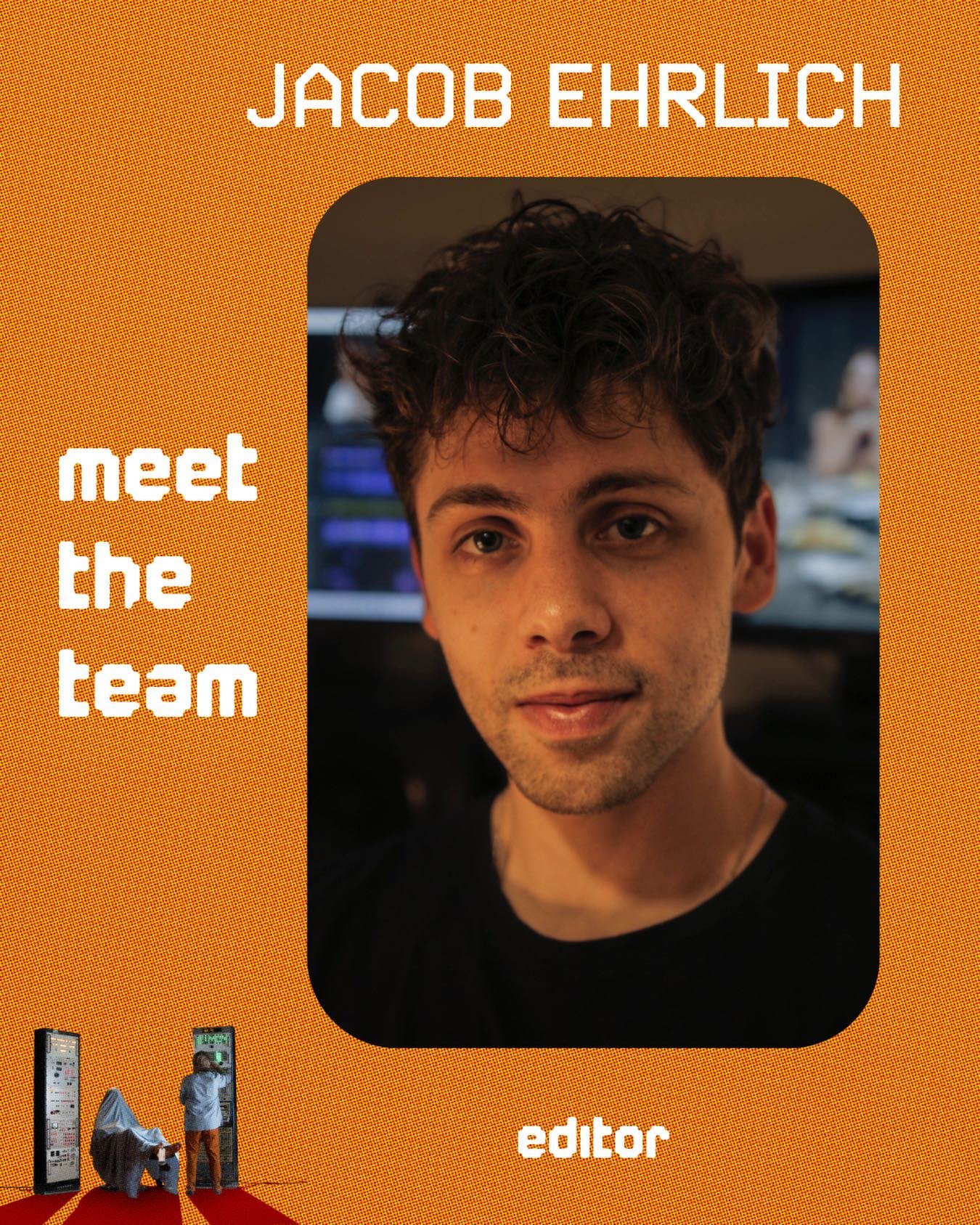 Our incredible editor @jacobmaxe!

Jacob is a BFE-nominated film editor based in Hollywood whose work spans features, TV, music videos, and commercials, with credits including Love Death &amp; Robots (Netflix), At The Gates (Beacon Pictures) starring