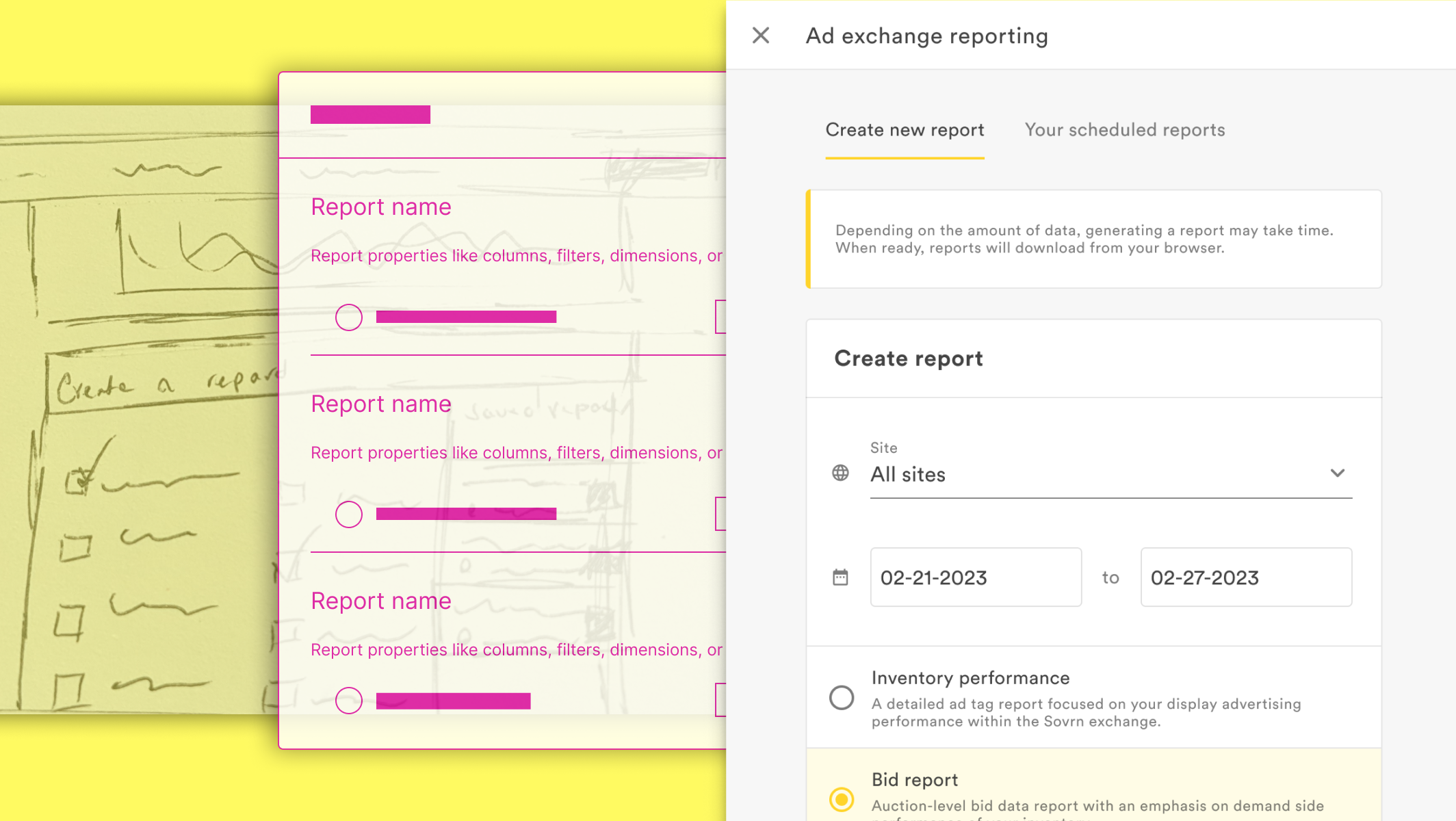 Reporting screenshots
