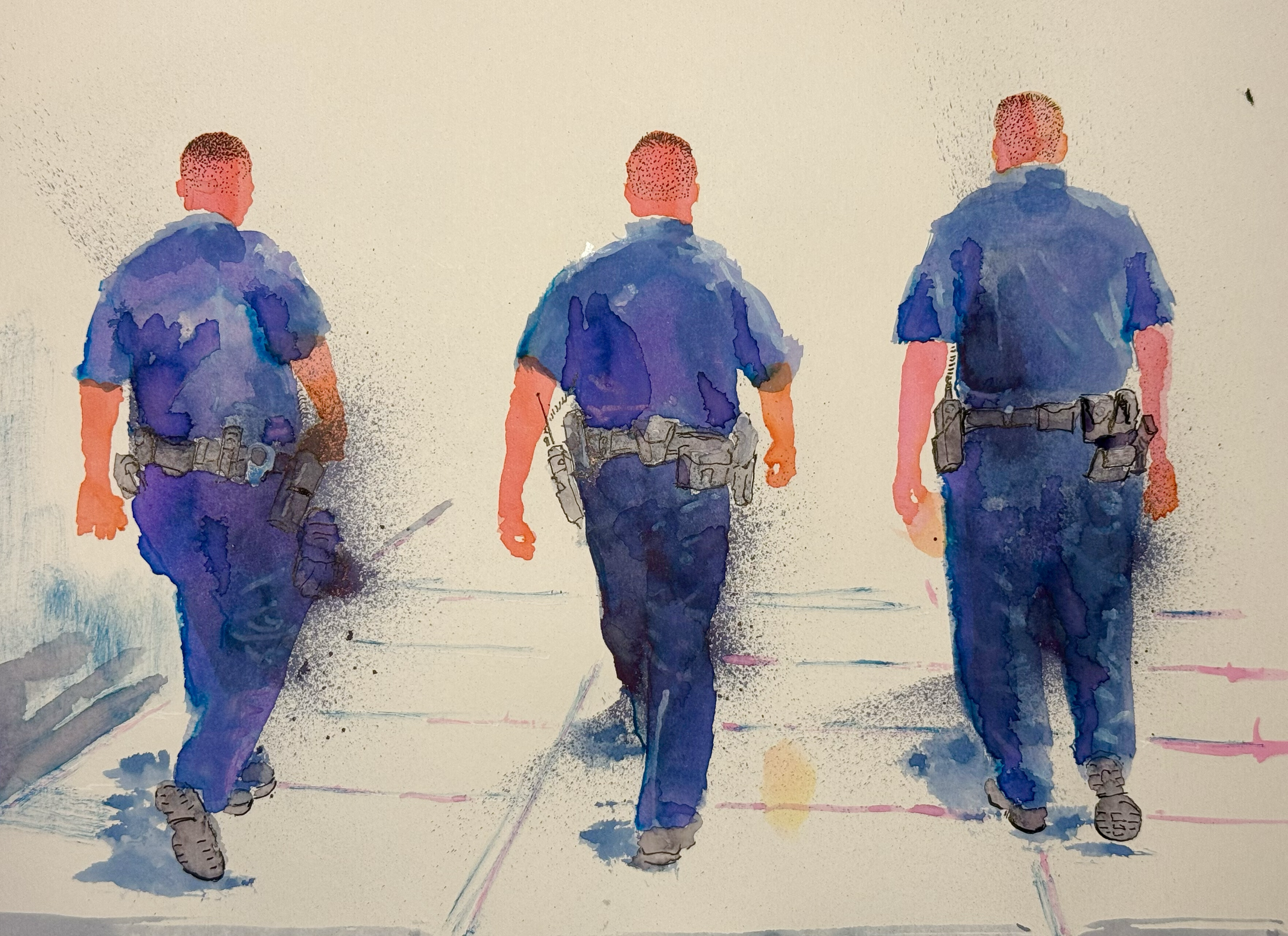 Cop a day - practice drawing a cop every day 