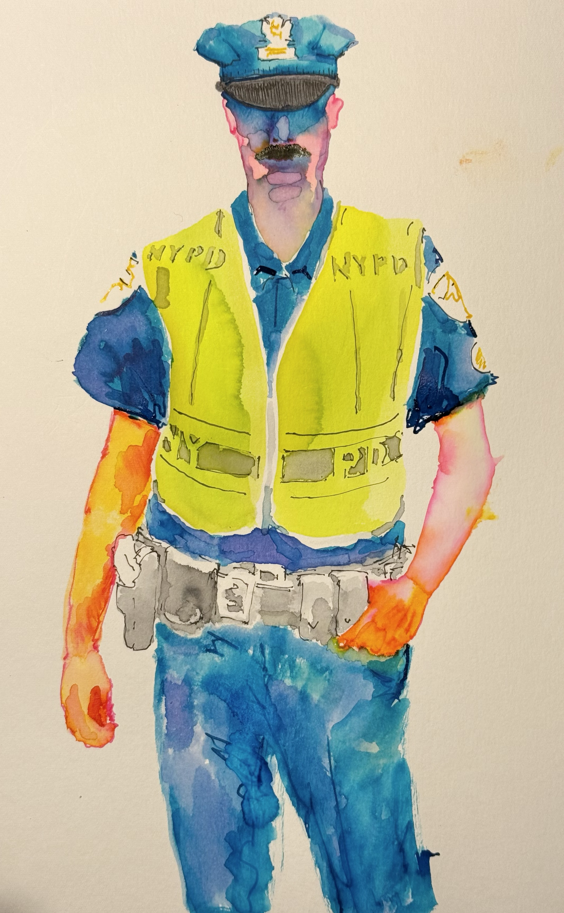Cop a day - practice drawing a cop every day 