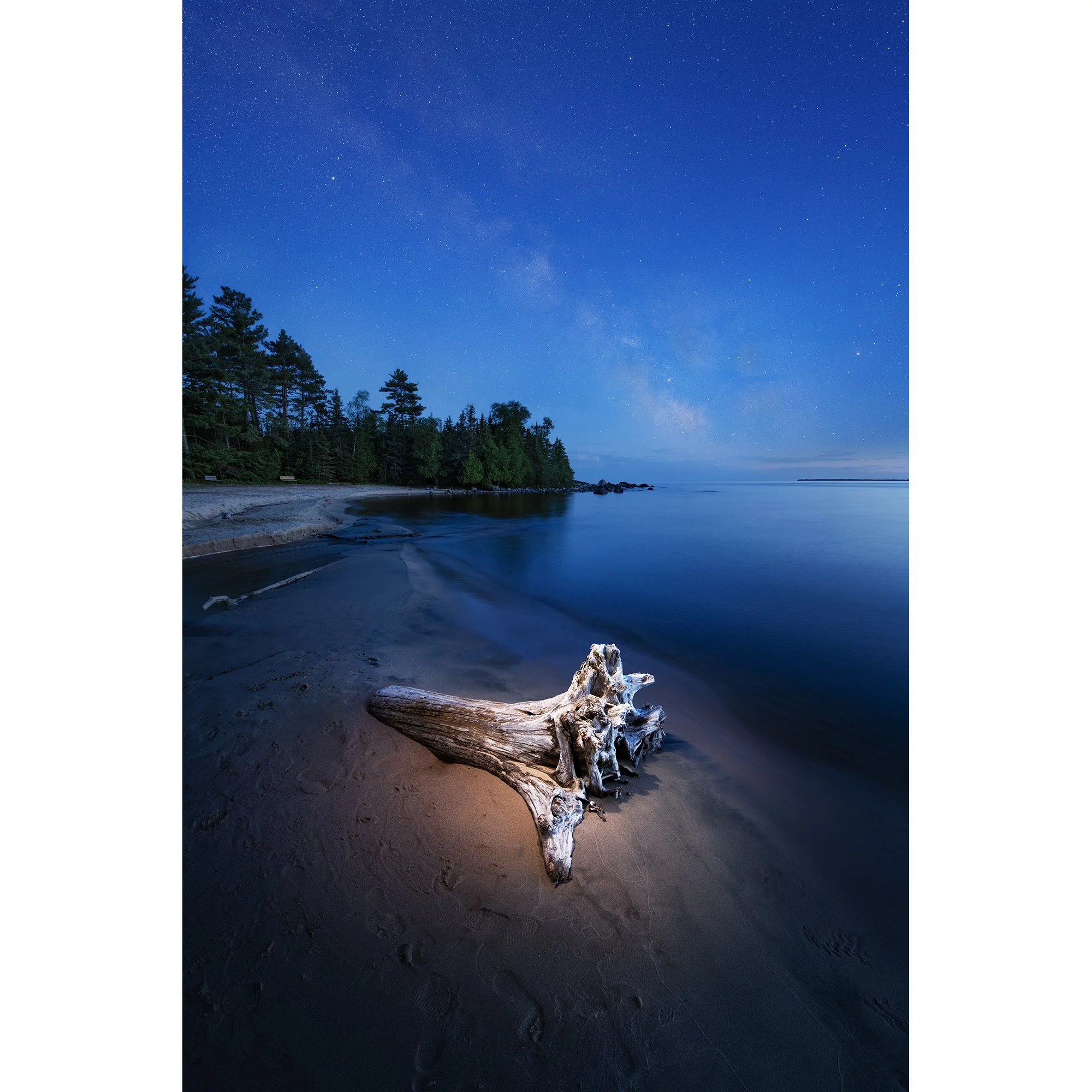 Milky Way Over Katherine Cove at Blue Hour