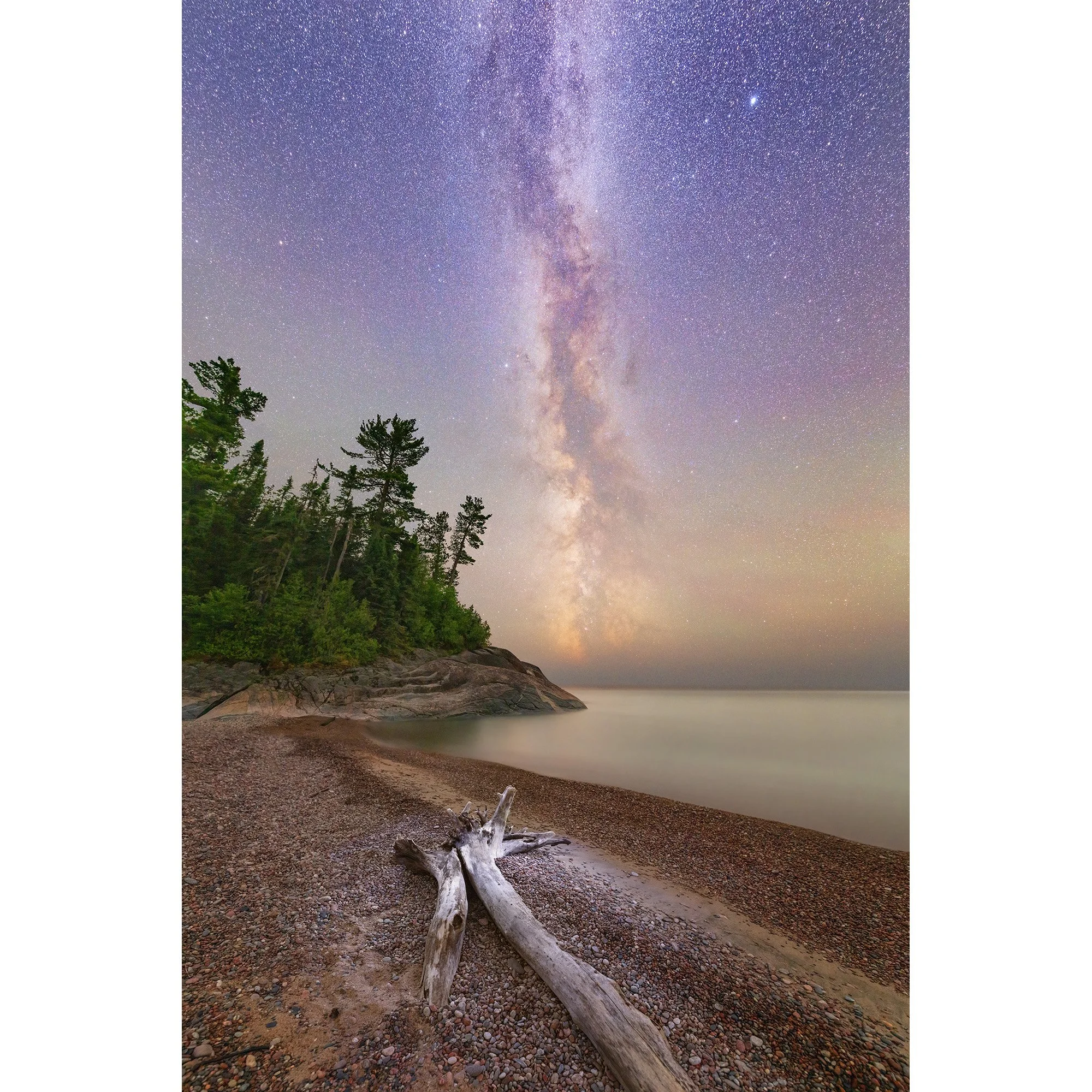 Agawa Bay Milky Way Driftwood