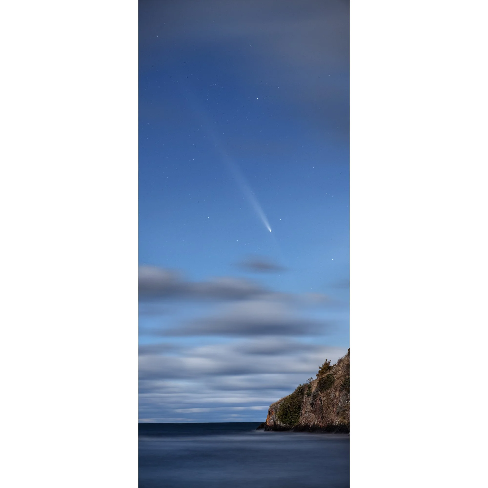 Comet C/2023 A3 Tsuchinshan-Atlas Over Gros Cap Bluff