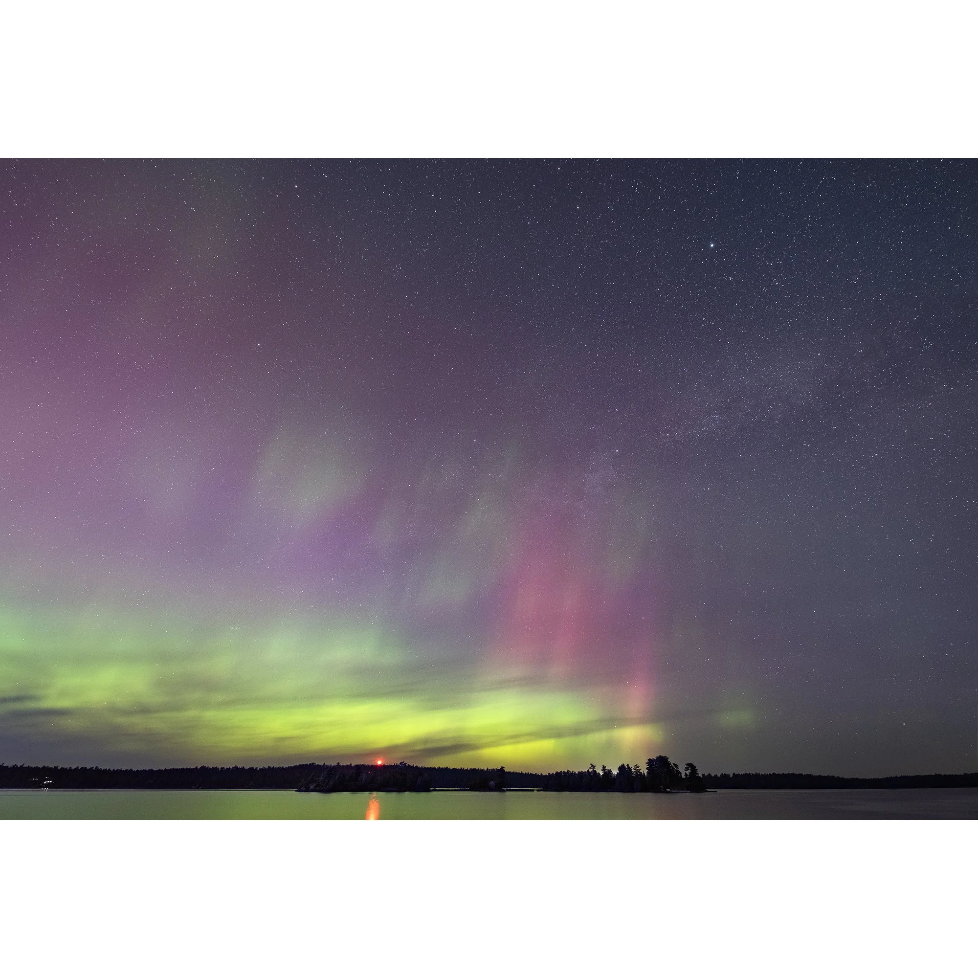 Aurora Over North Channel, Lake Huron