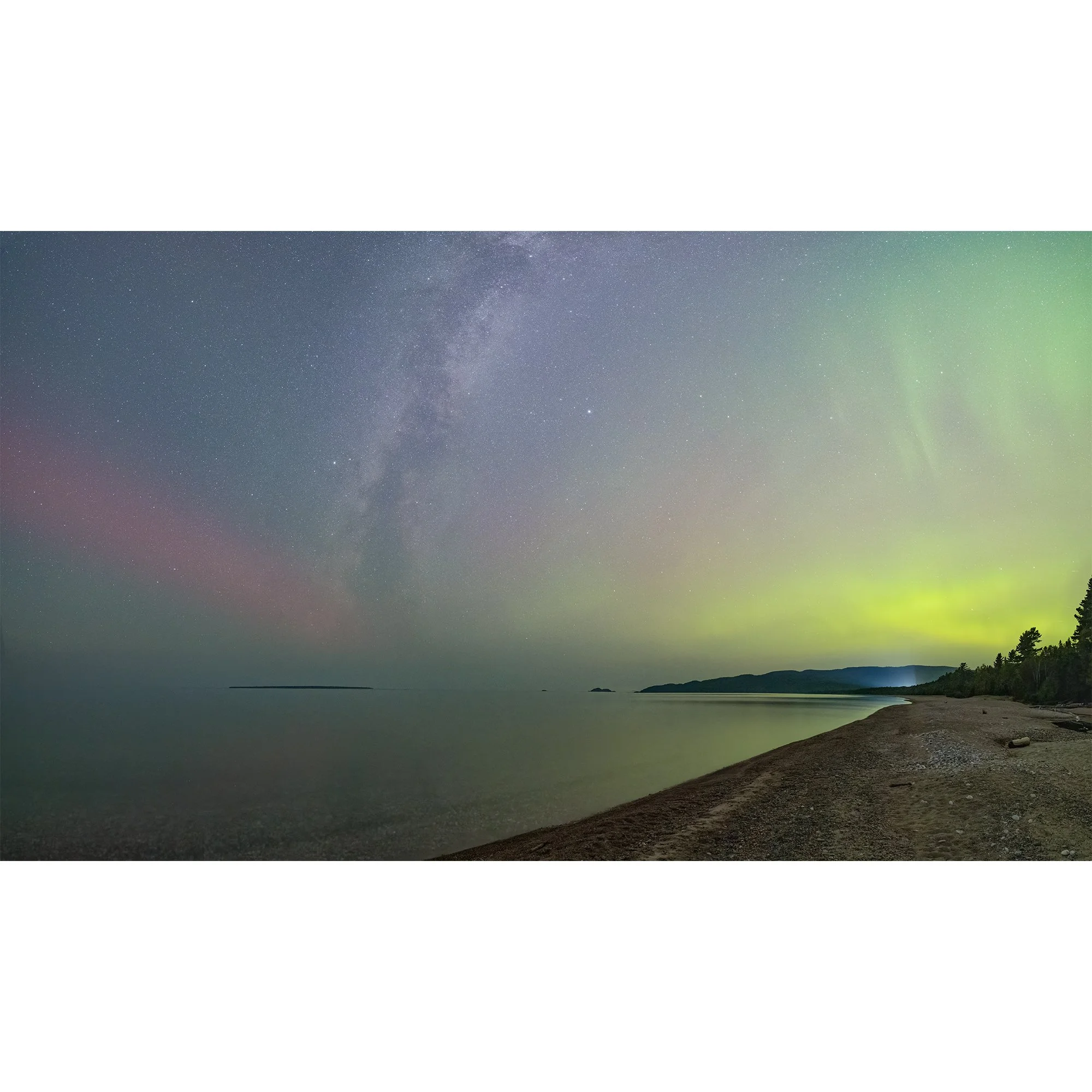 Agawa SAR arc and Aurora