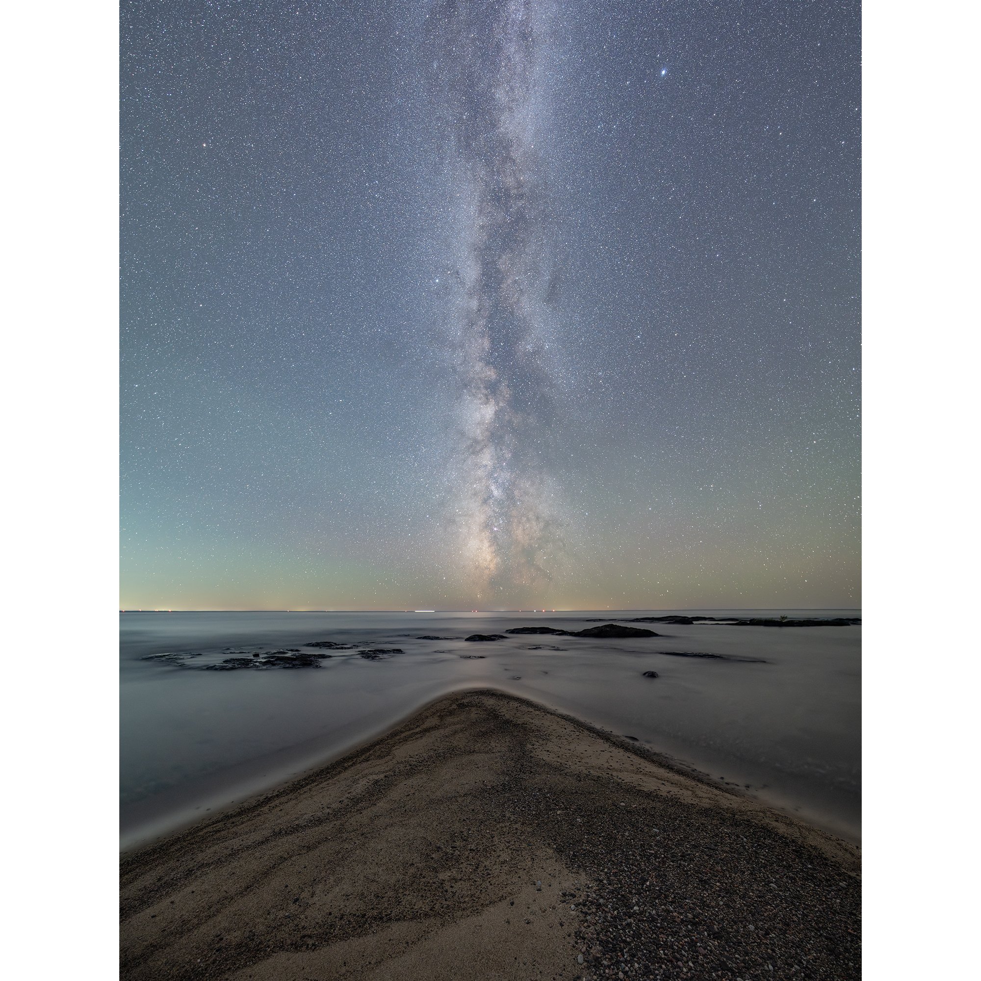Milky Way Rising Over Sawpit Bay Point