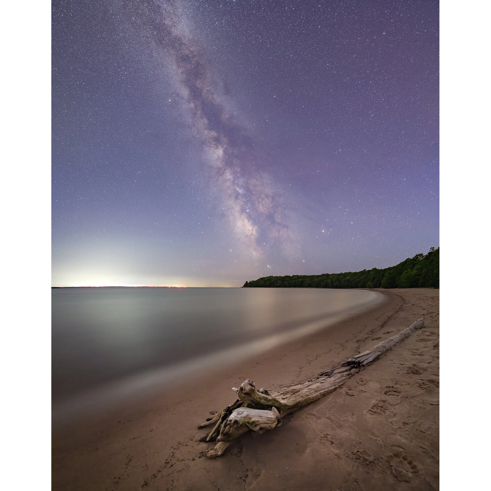 Milky Way Over Pancake Bay Beach
