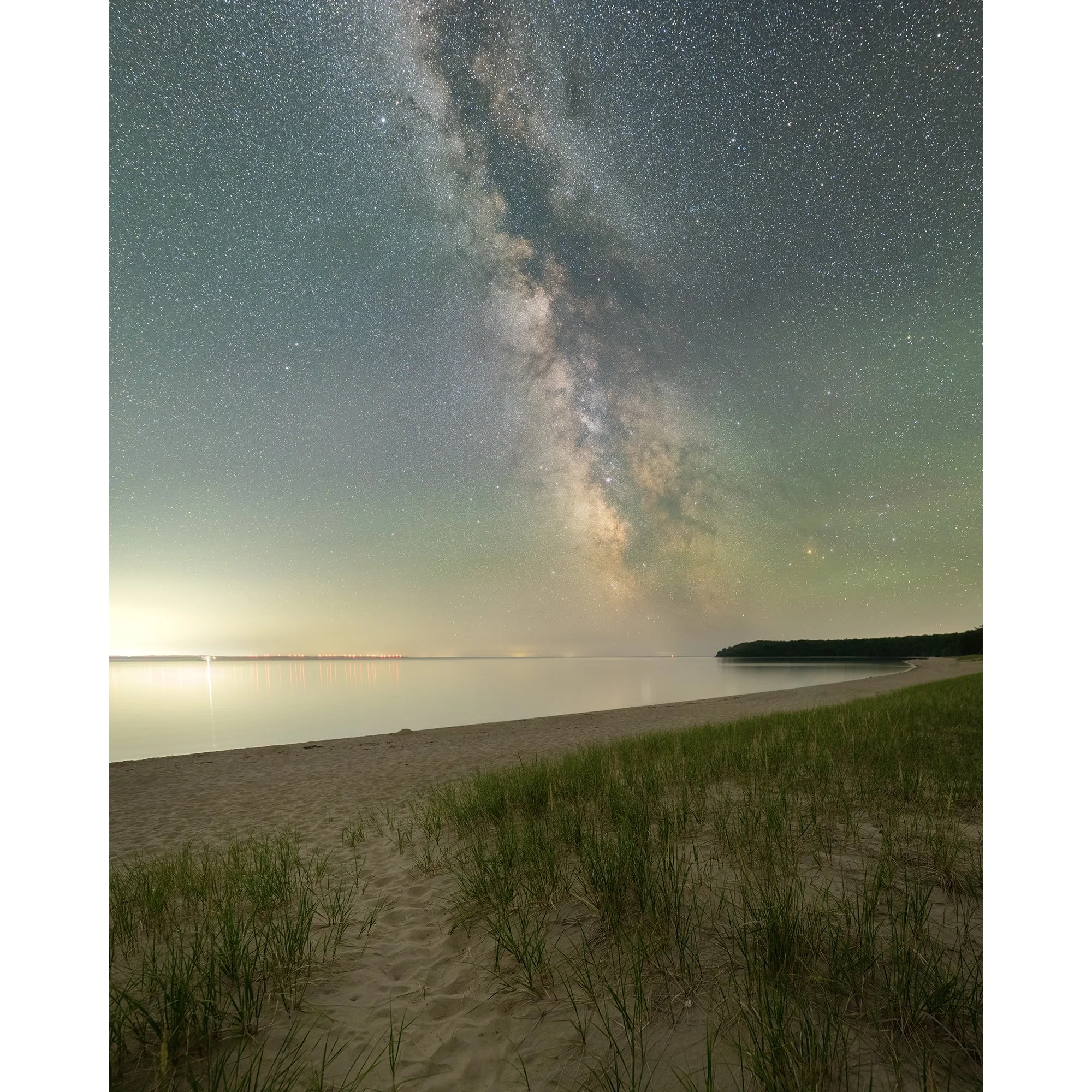 Milky Way Over Sand Dune Path to Pancake Bay