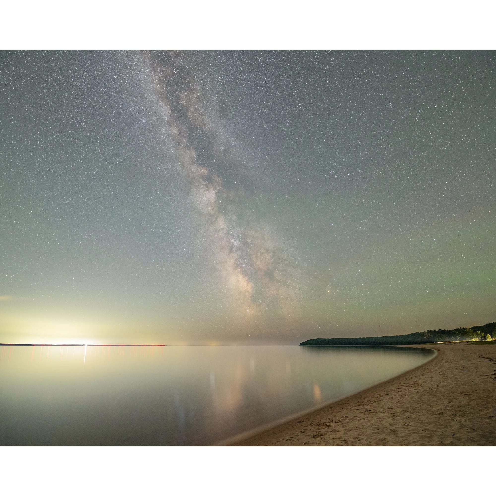 Milky Way Night Sky Over Pancake Bay