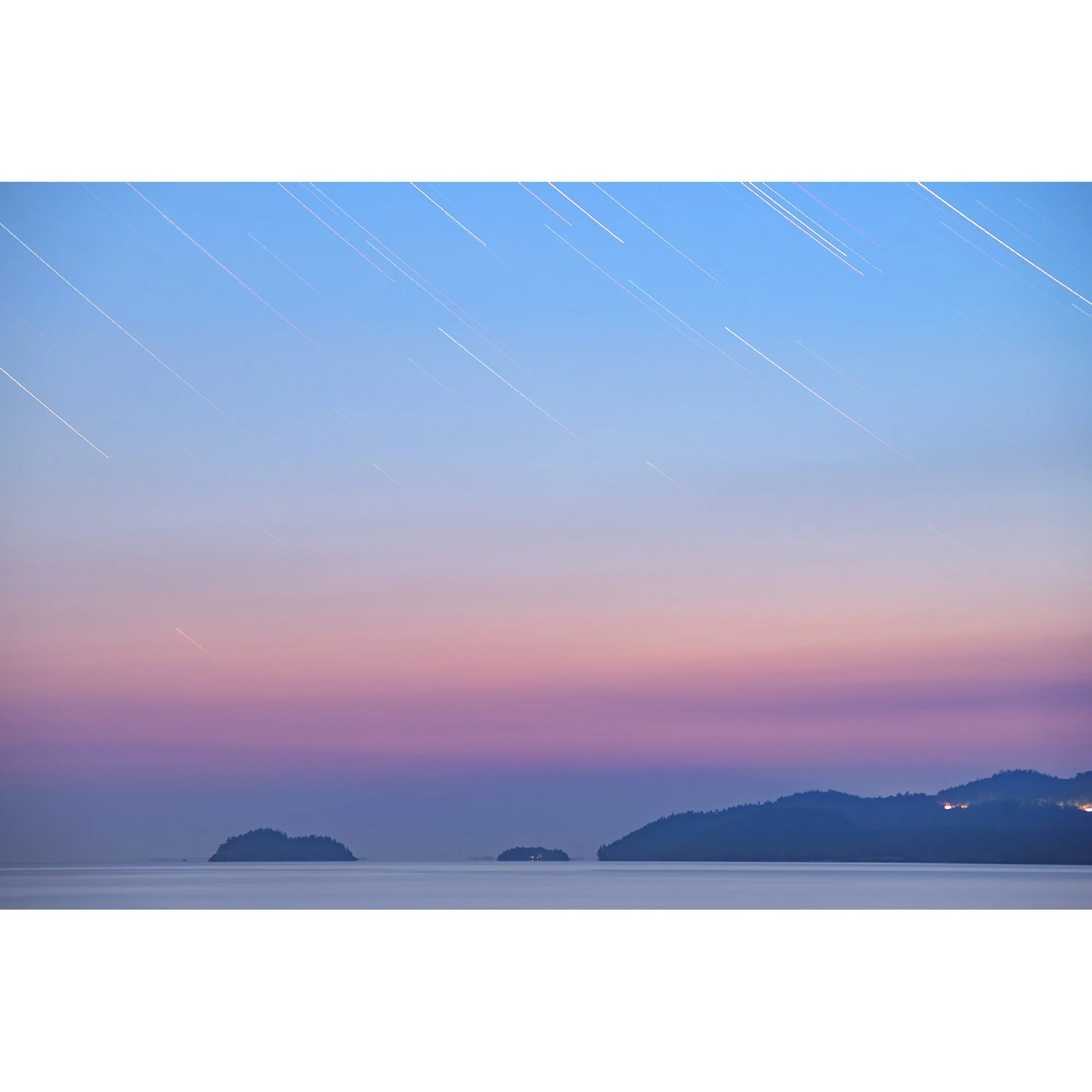 Star Trails After Sunset at Agawa Bay
