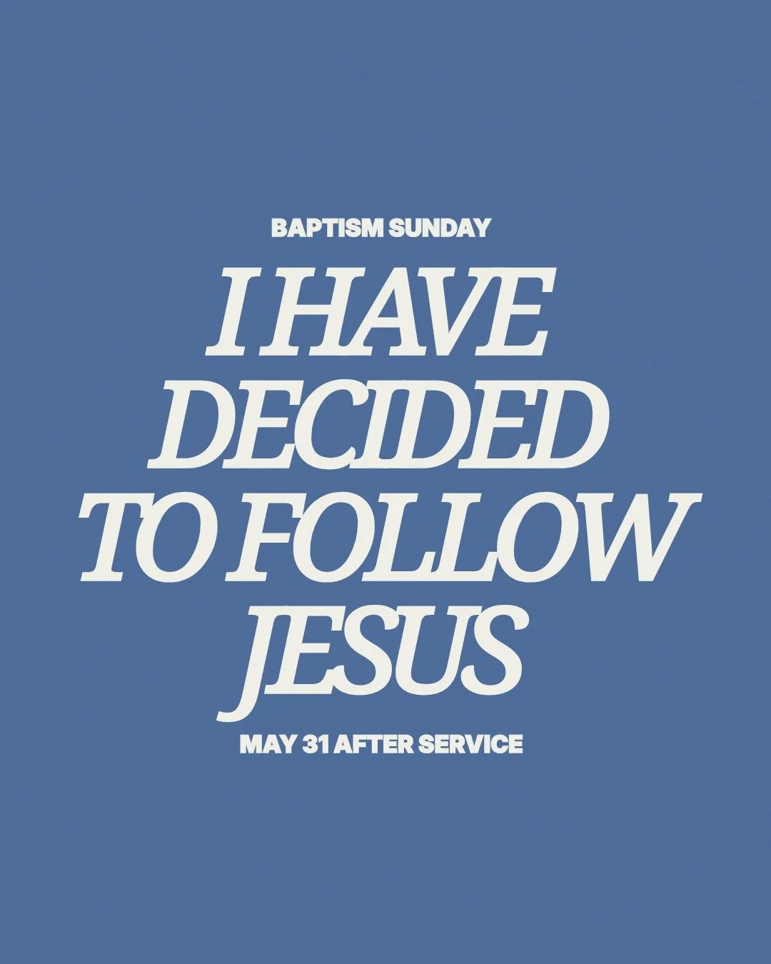 This Sunday following service, we're baptizing three people who want to make a public declaration of their commitment to follow Jesus.

This is Rock City's first baptism and marks a huge moment in the life of our church!

Come and be part of this spe