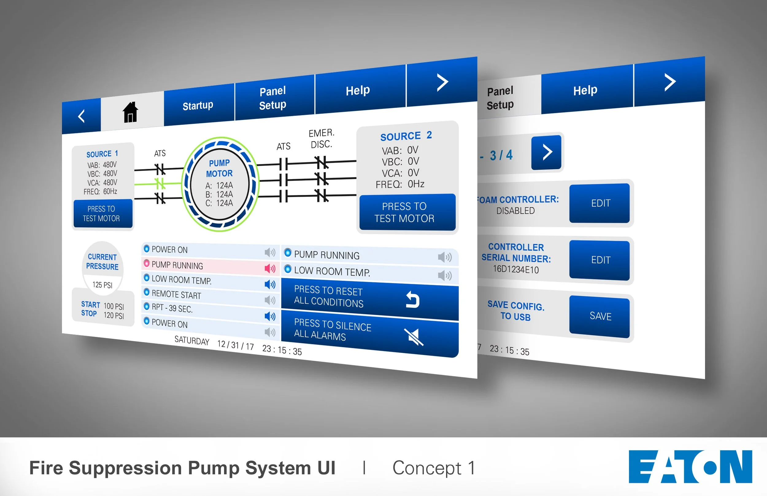 Eaton Fire Suppression System GUI — Jeff Wollenzien