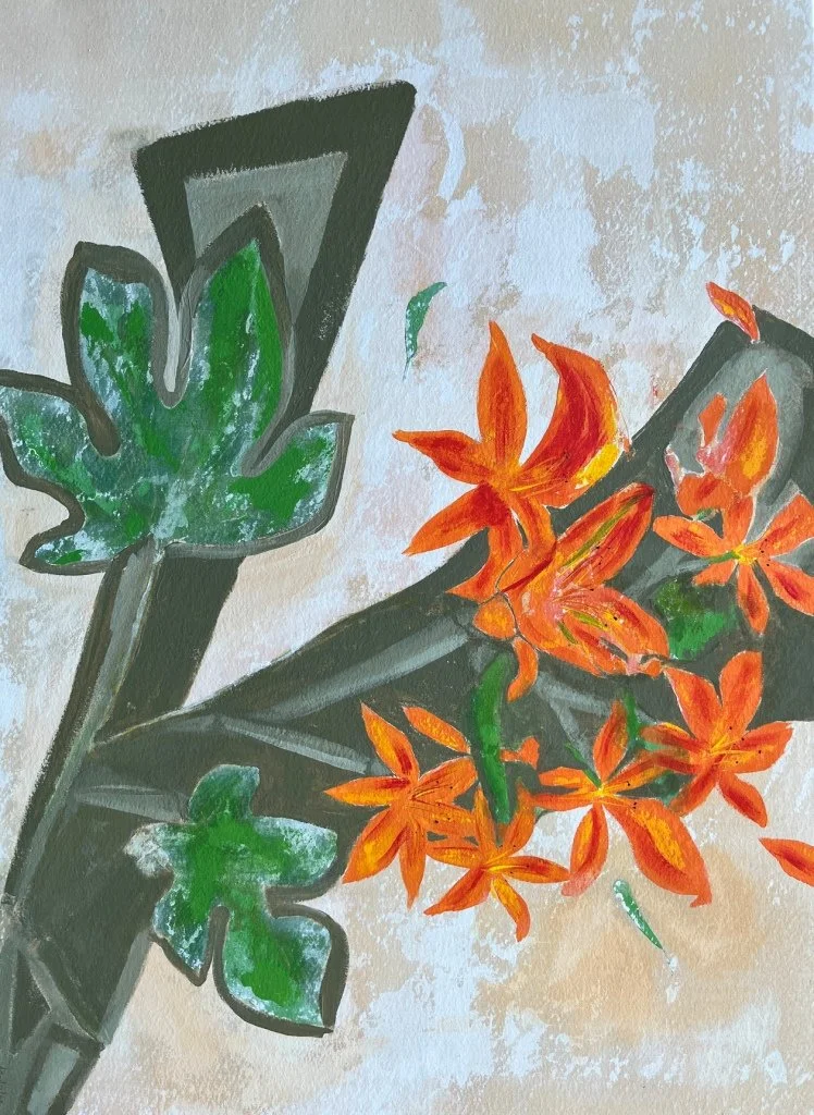 Tiger Lily | 43” x 30” | Mixed Media on Canvas