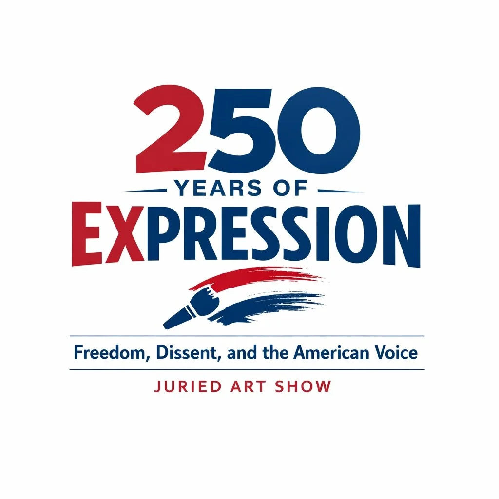logo for 250 Years of Expression: Freedom, Dissent, and the American Voice 