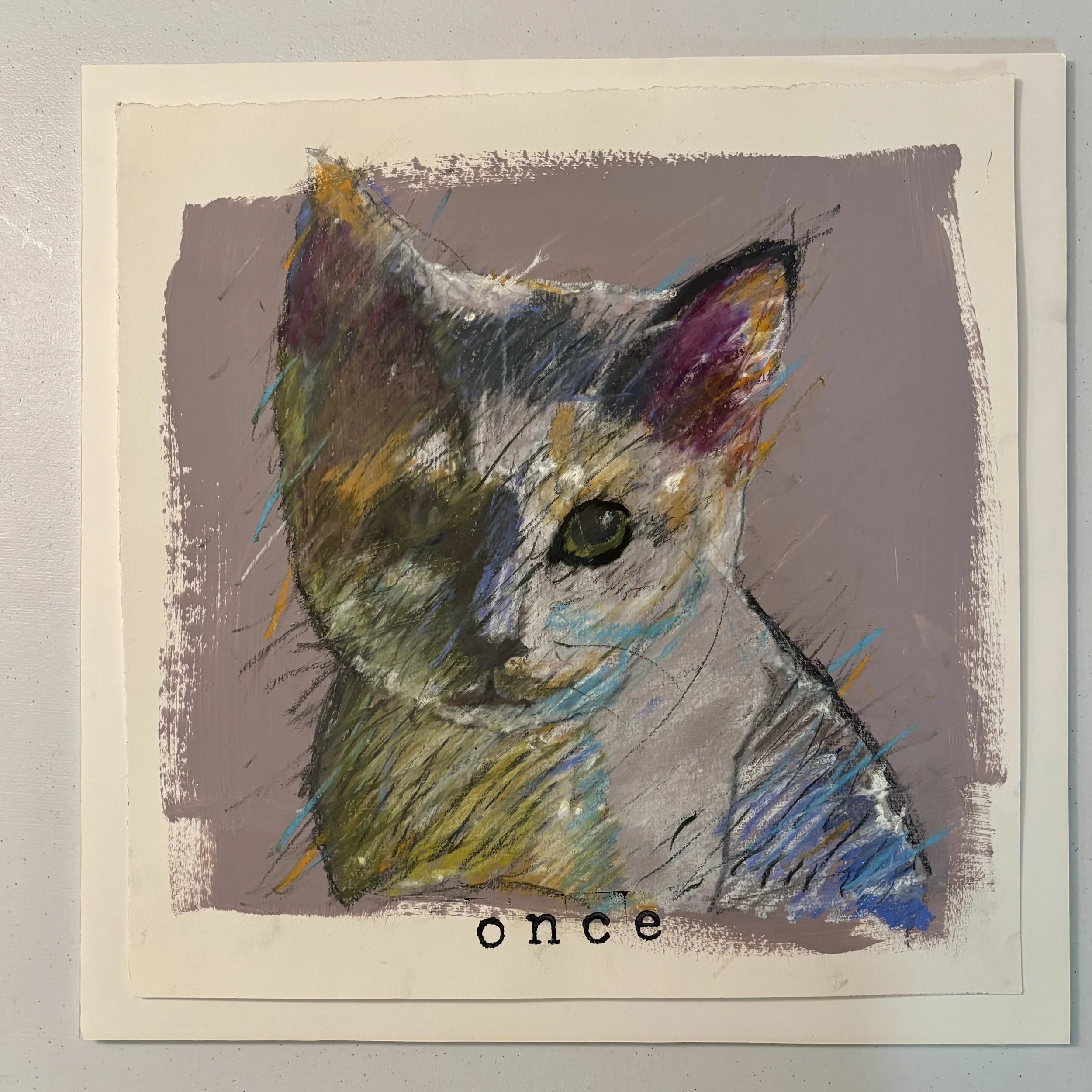 Michael A. Pierce, "we were all once kittens", Mixed media