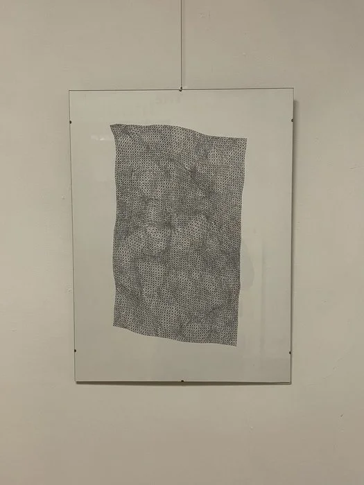 Paul Norton, "Weave", 24x18, ink on paper