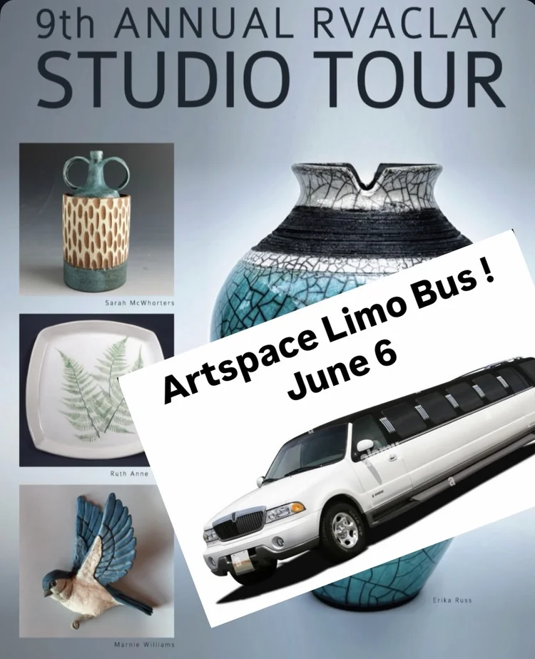 Artspace-Sponsored Limo Bus Trip for the 2026 RVA Clay Tour of Open Studios