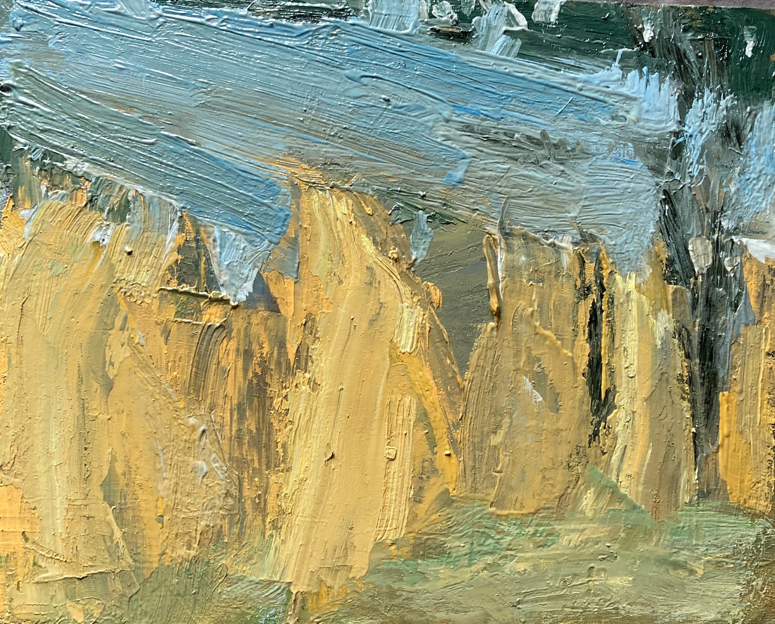 Overcast In March, 8 x 10 inches, oil on canvas archival board, March 2026
