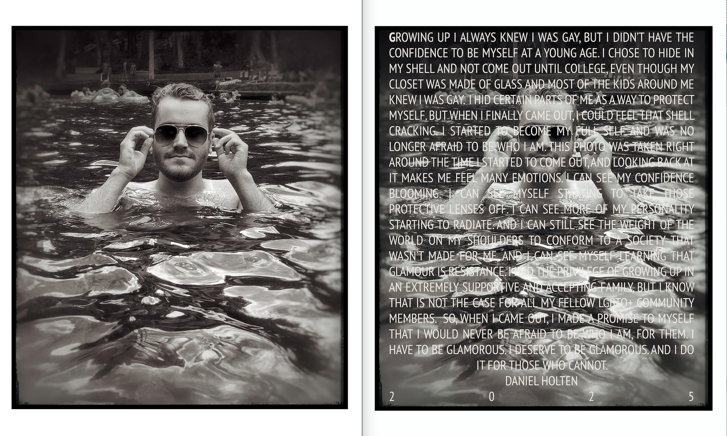 Ed Holten "Daniel Dual Portrait" Archival ink jet, 2- 20 x 16" prints
