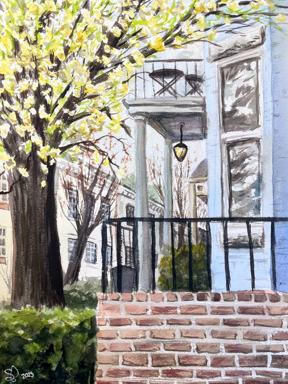"Angle of Light", Watercolor on Paper, 11 x 14 Inches