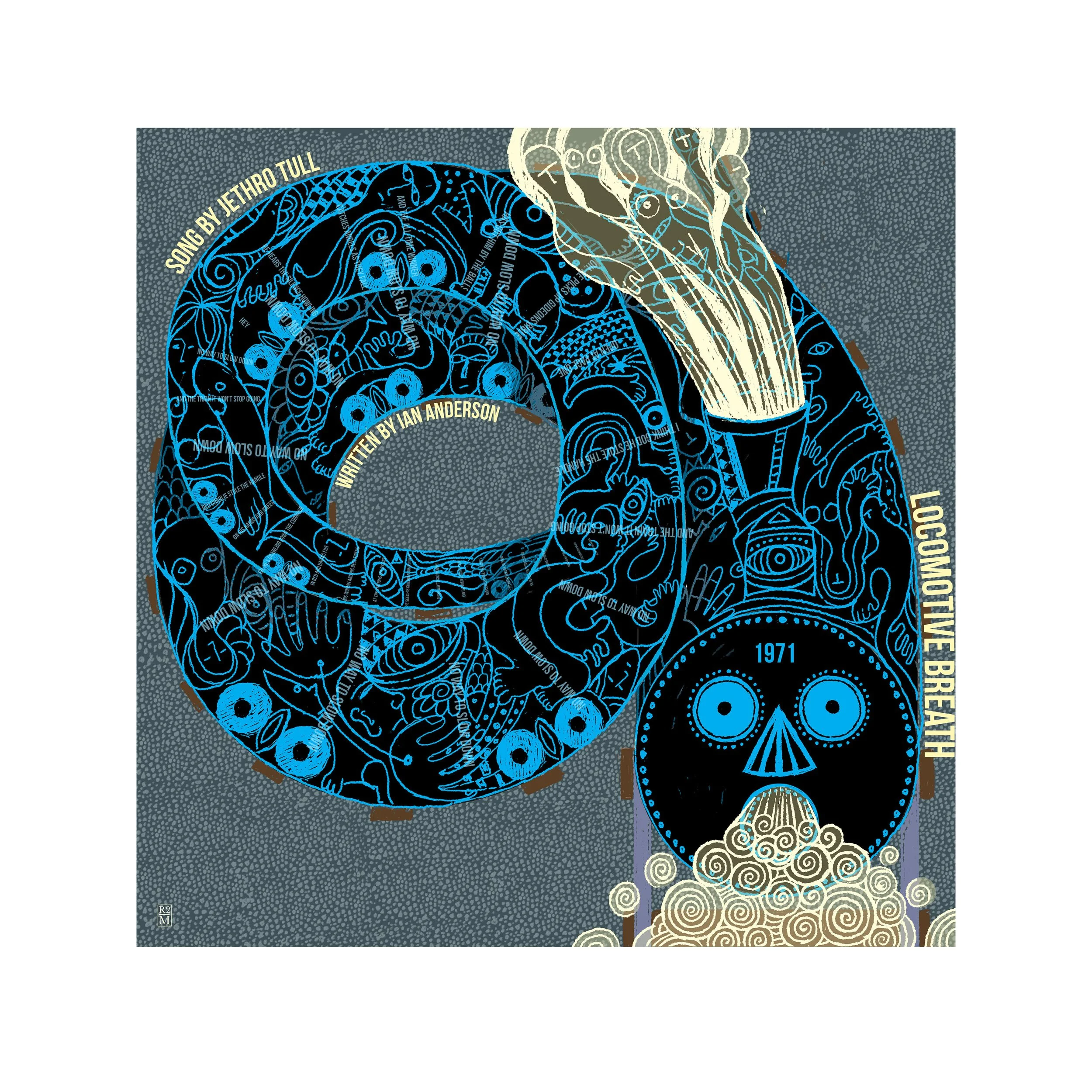 “Locomotive Breath”, Pigment print, 16x16 inches