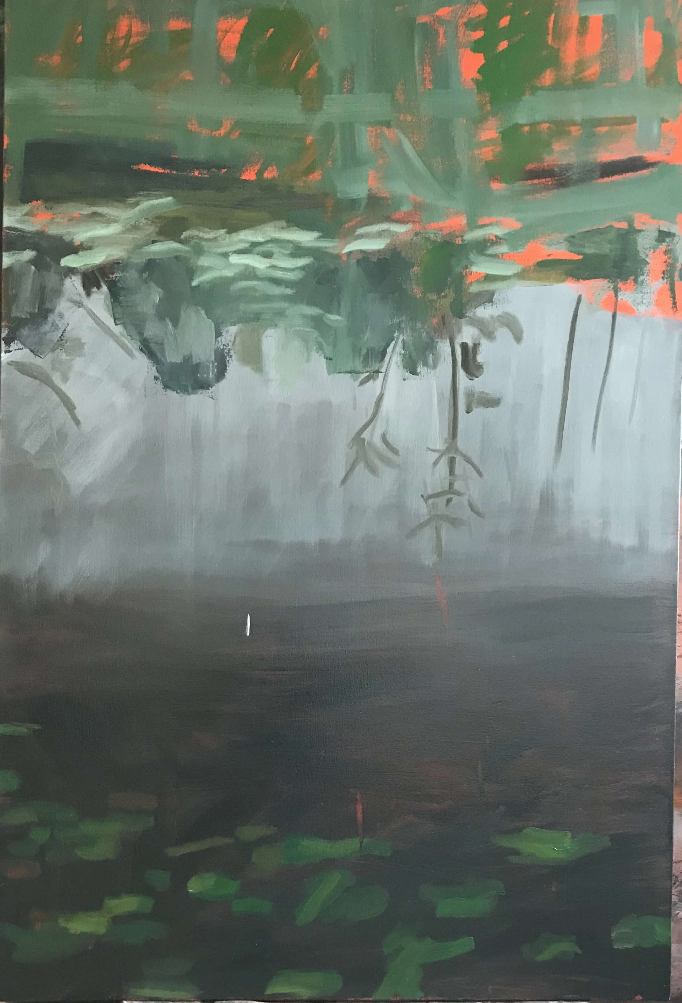 "On The Way To DC," 60 x 40 x 1.5 inches, Oil on canvas 2018