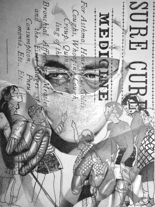 Jim Haller, "Sure Cure", 28x22 inches, ink