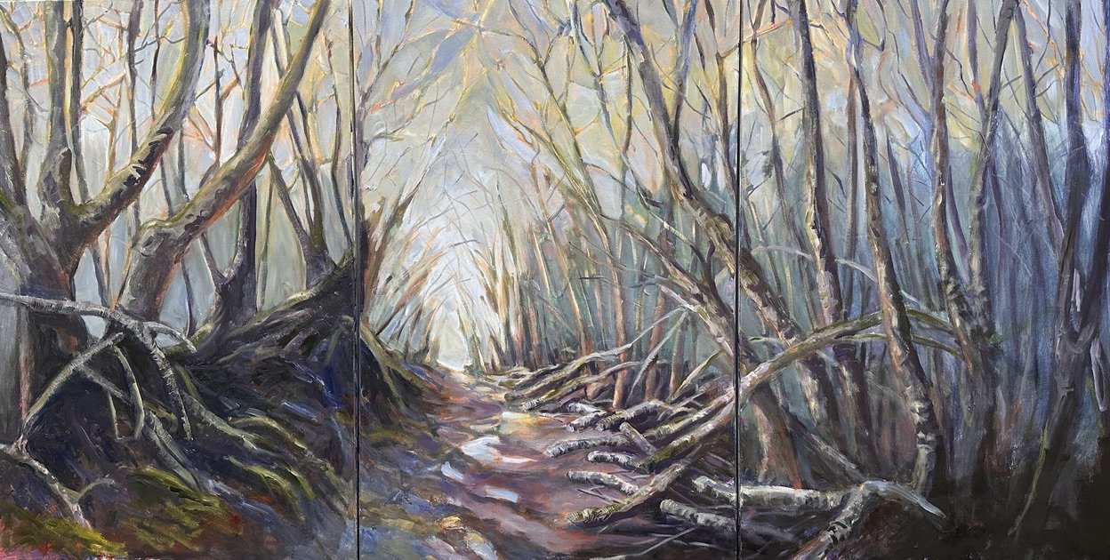 Hope for Renewal
oil on canvas
36"x90" Triptych
$3650