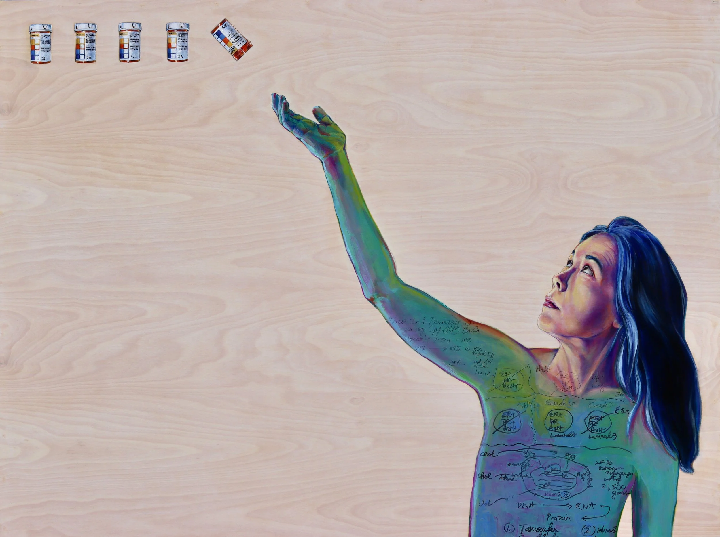 Calibration: Promise Pills (Tamoxifin)
2025
oil on wood panel
58” x 44”