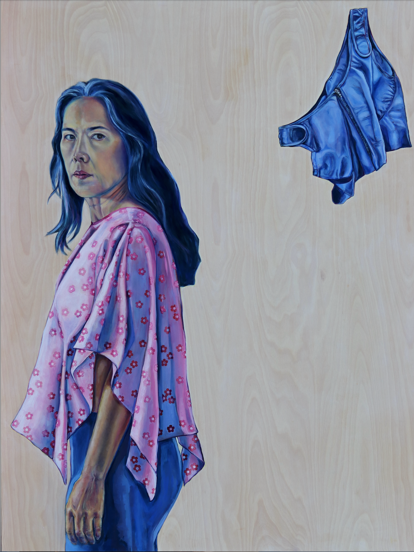 Calibration: Post-surgery Lingerie (bind, unbind)
2024
oil on wood panel
43” x 57”