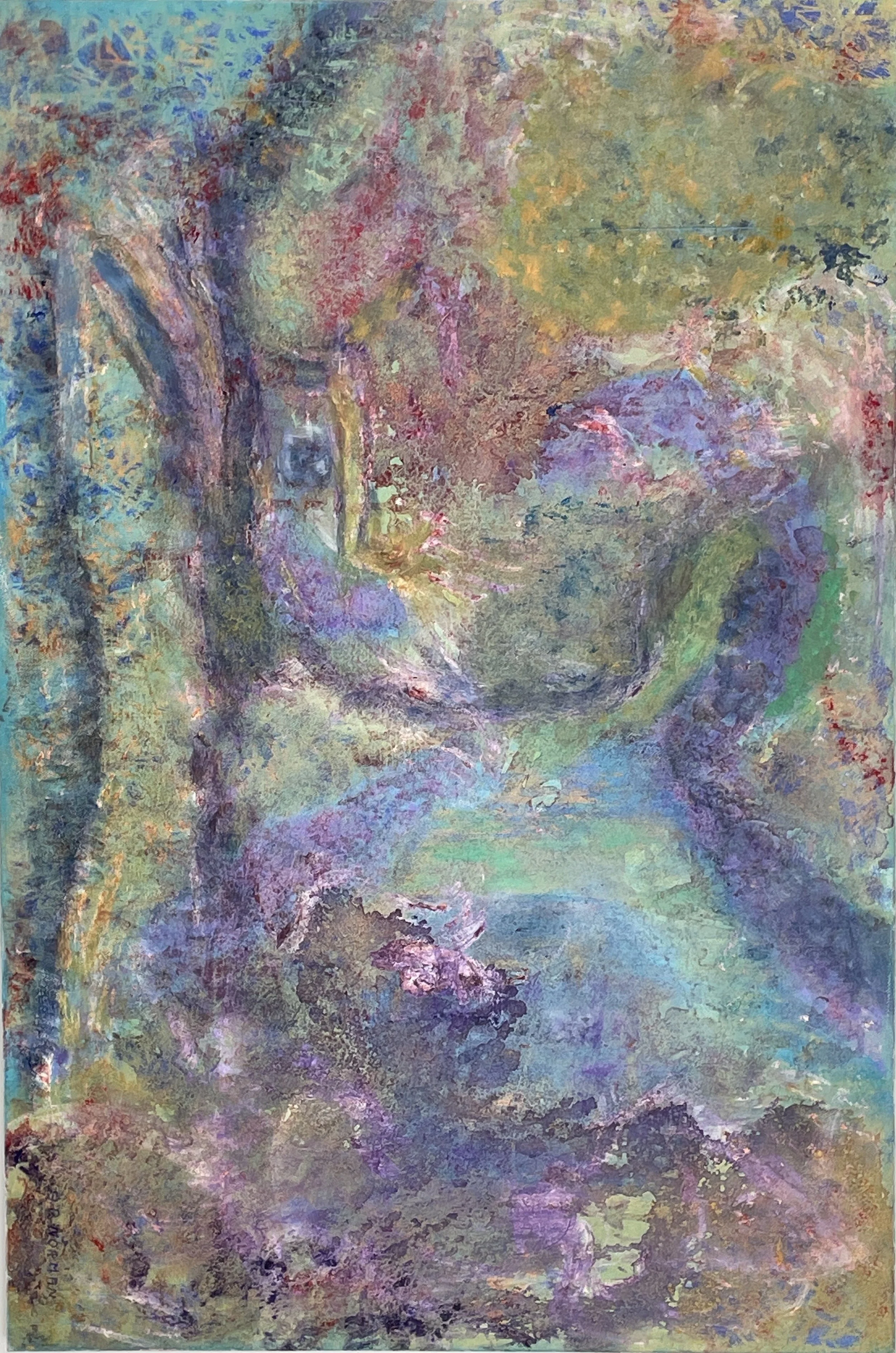 "GARDEN PATHS", acrylic, 20 X 30 inches