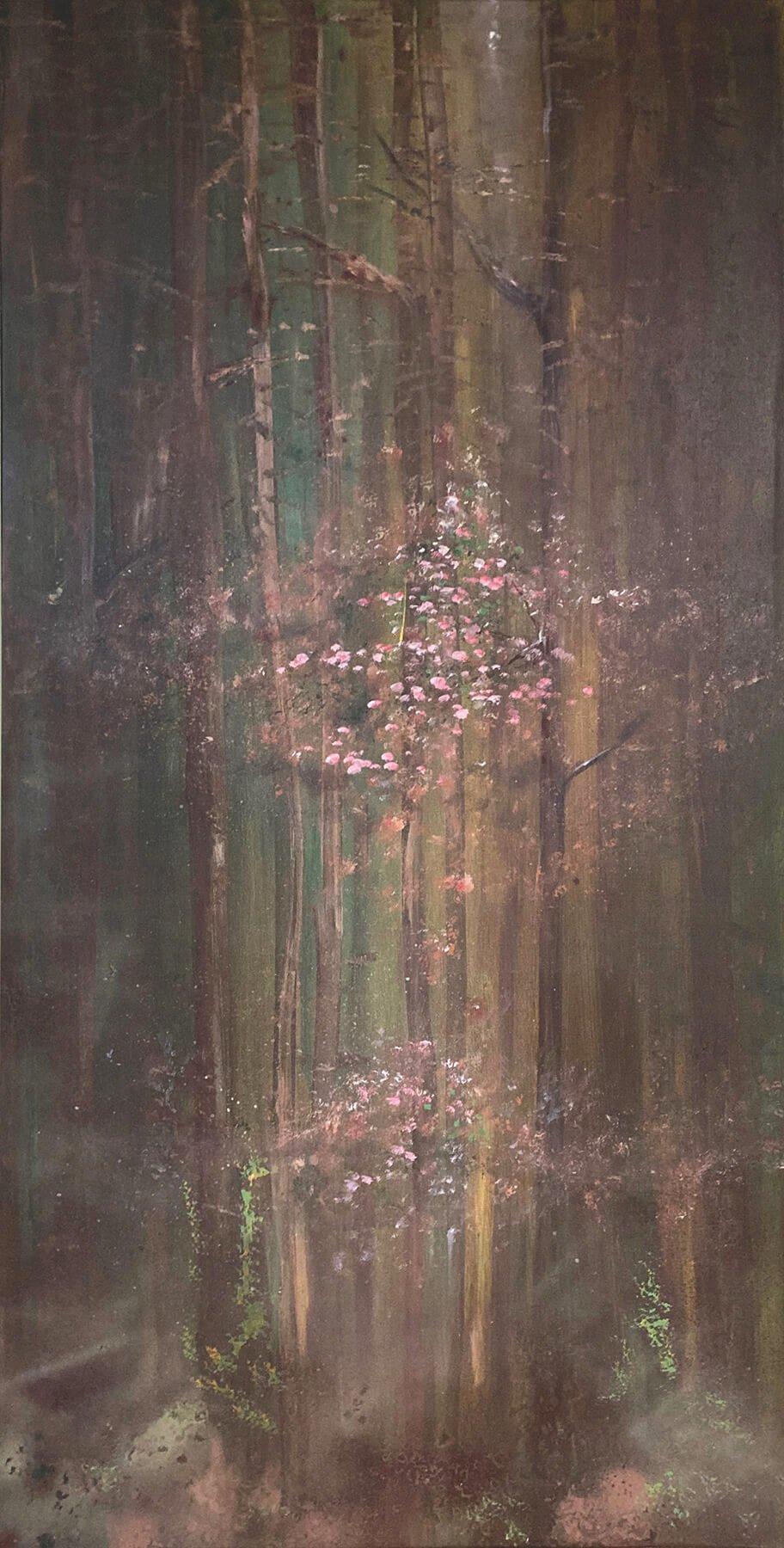 Twilight Timber
Site: Smokey Mountains, TN
Medium: mixed media on canvas
Art dimensions: 48" x 24"