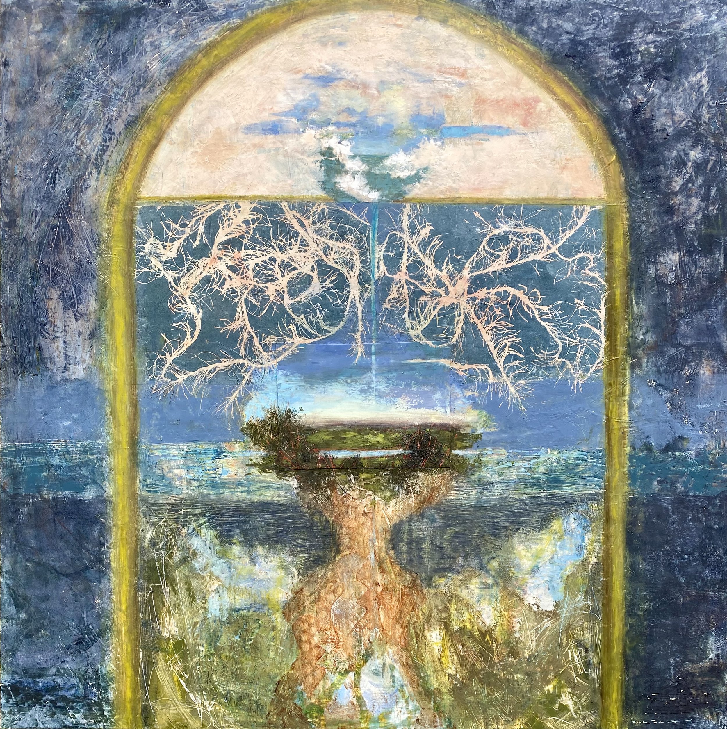 36
" x 30" mixed media on panel
