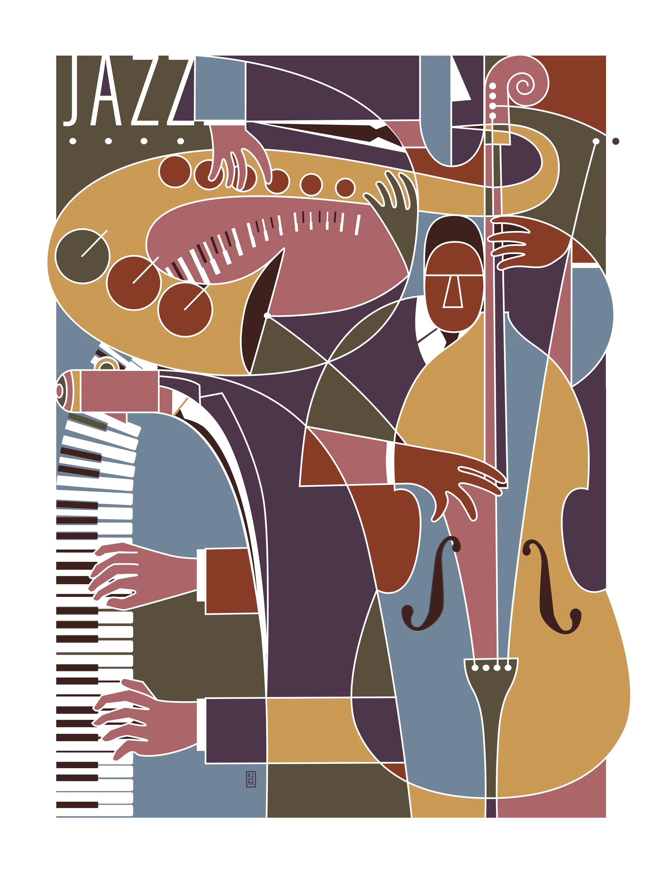 “Jazz”, Screen print, 18x24 inches