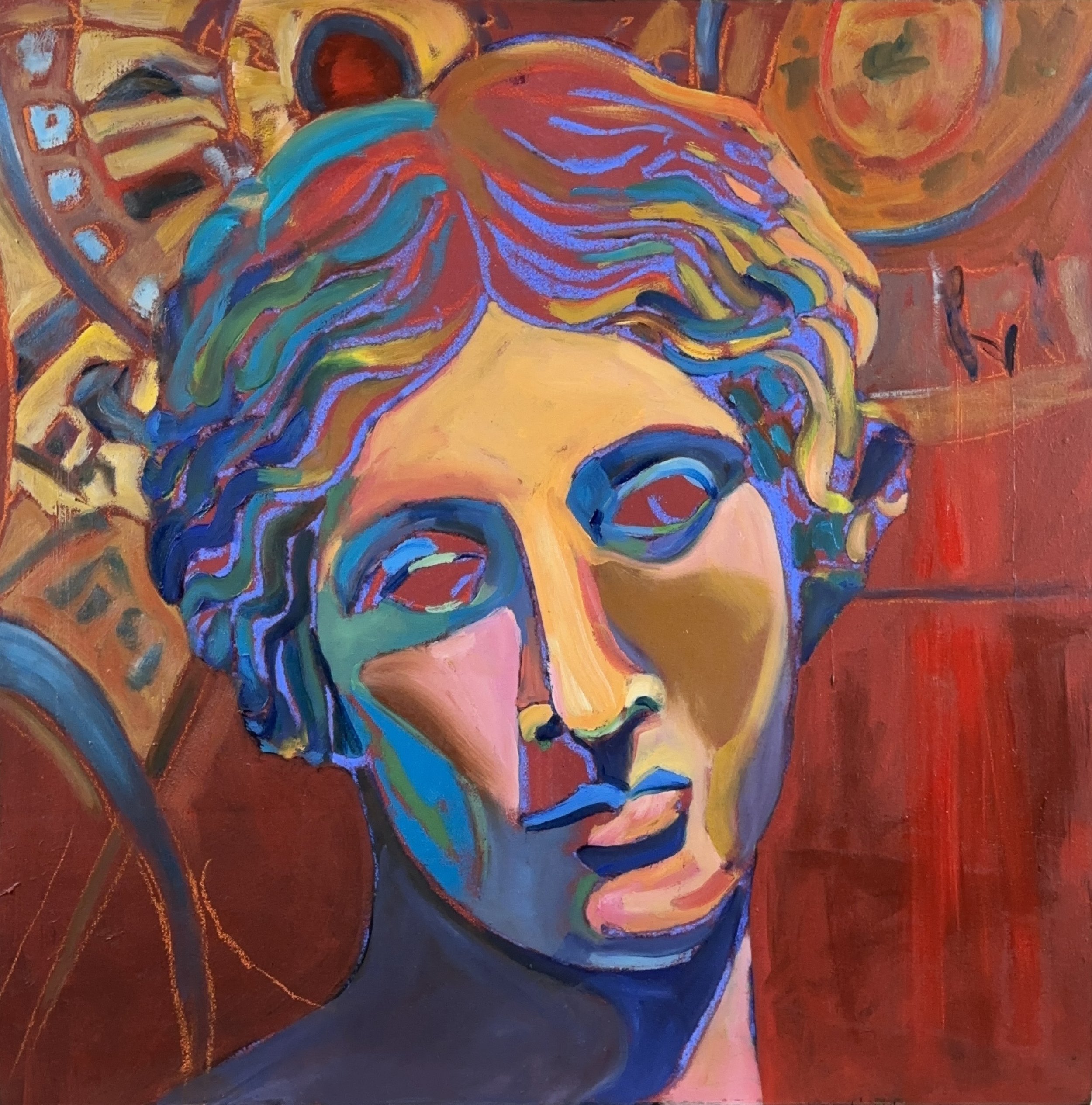 Emily Jalbert, "All Will Be Well" Oil/pastel, 24 x 24"