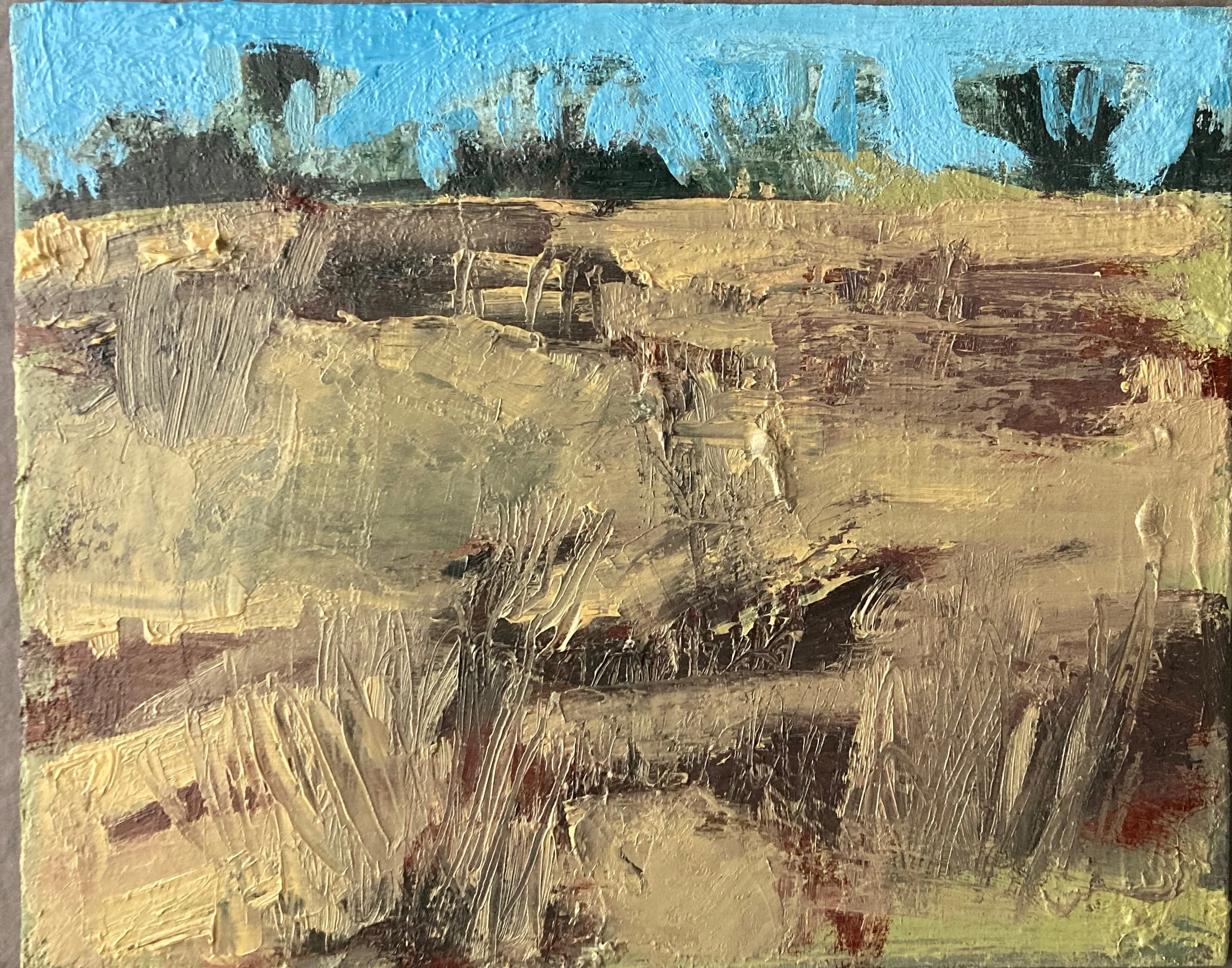 Vincent (March Field), 8 x 10 inches, oil on canvas/archival board, March-April 2026